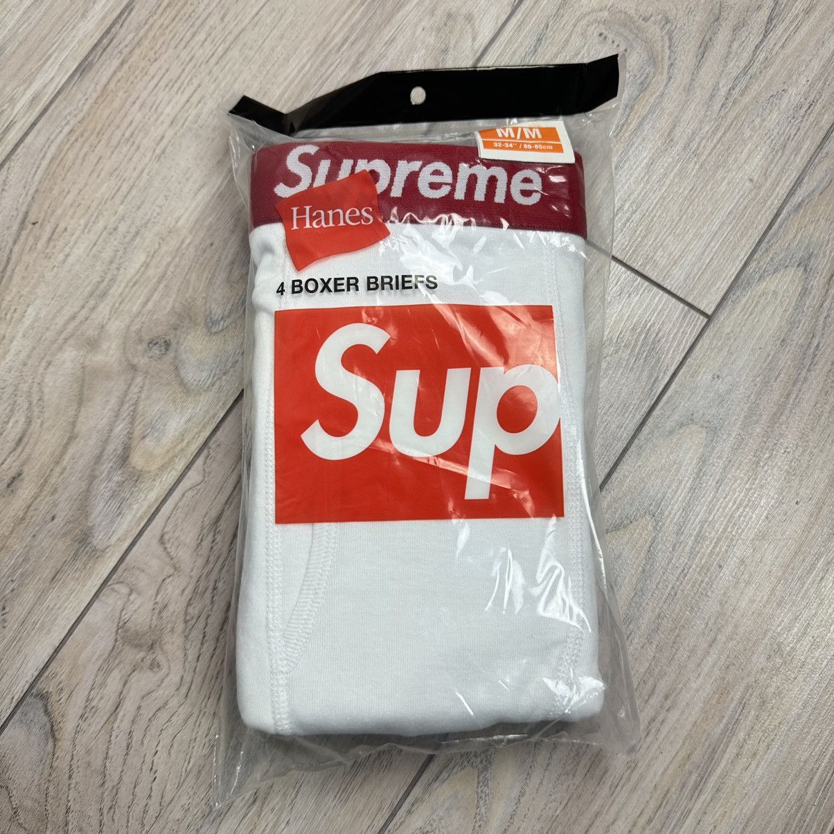 Supreme Supreme Hanes Boxer Briefs (4 Pack) White Size M | Grailed