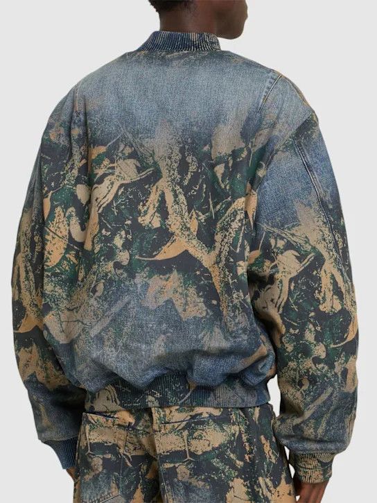 Acne Studios o1lsvrm0425 Oliev Messy Oak denim bomber jacket in Brown Size US M / EU 48-50 / 2 - 3 Thumbnail