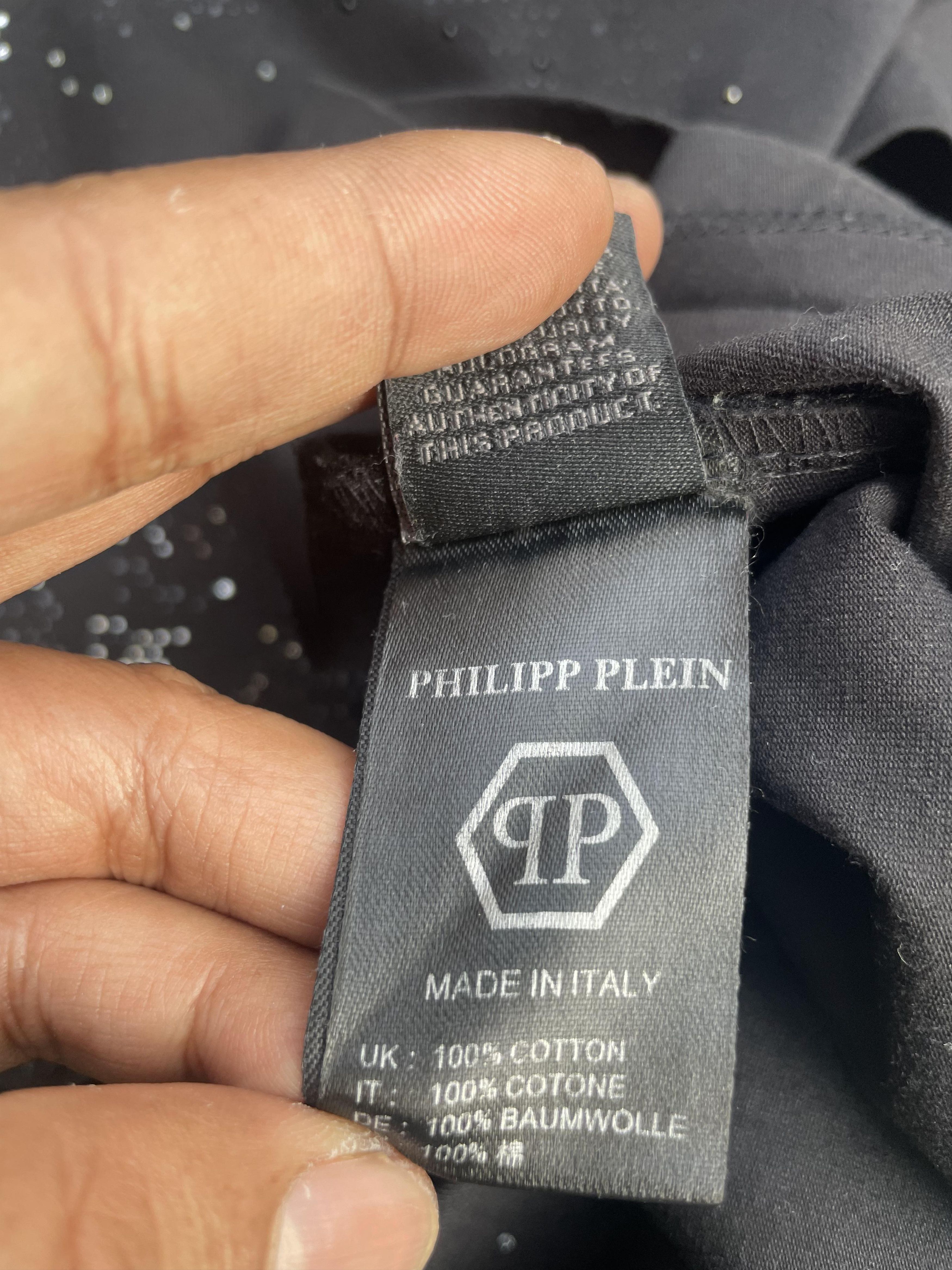 Designer Philipp Plein Skull Beads Design Tshirt Size US L / EU 52-54 / 3 - 7 Thumbnail