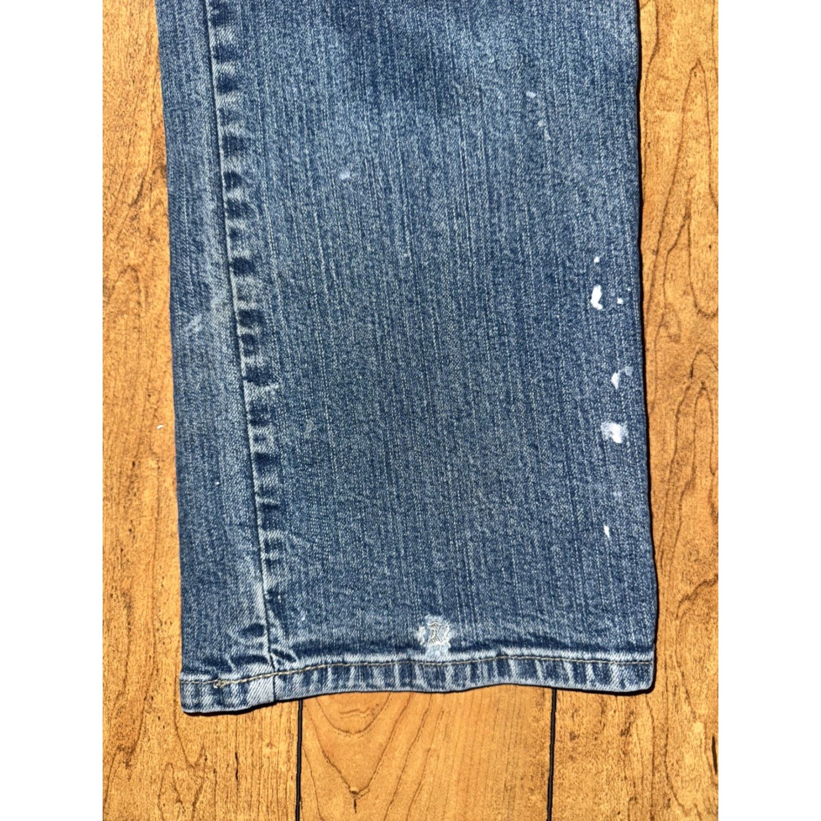 Dickies VINTAGE Dickies Carpenter Jeans 38x32 Denim Workwear Distressed Paint Fade Blue Mens Jeans 90s Grunge USA Vintage Distressed Pockets Easy Care Comfort Size US 38 / EU 54 - 3 Thumbnail