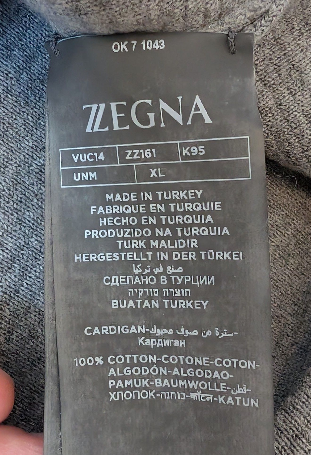 Ermenegildo Zegna Zegna Unstructured 100% Cotton Knit Blazer Made in Turkey Size 44R - 5 Thumbnail