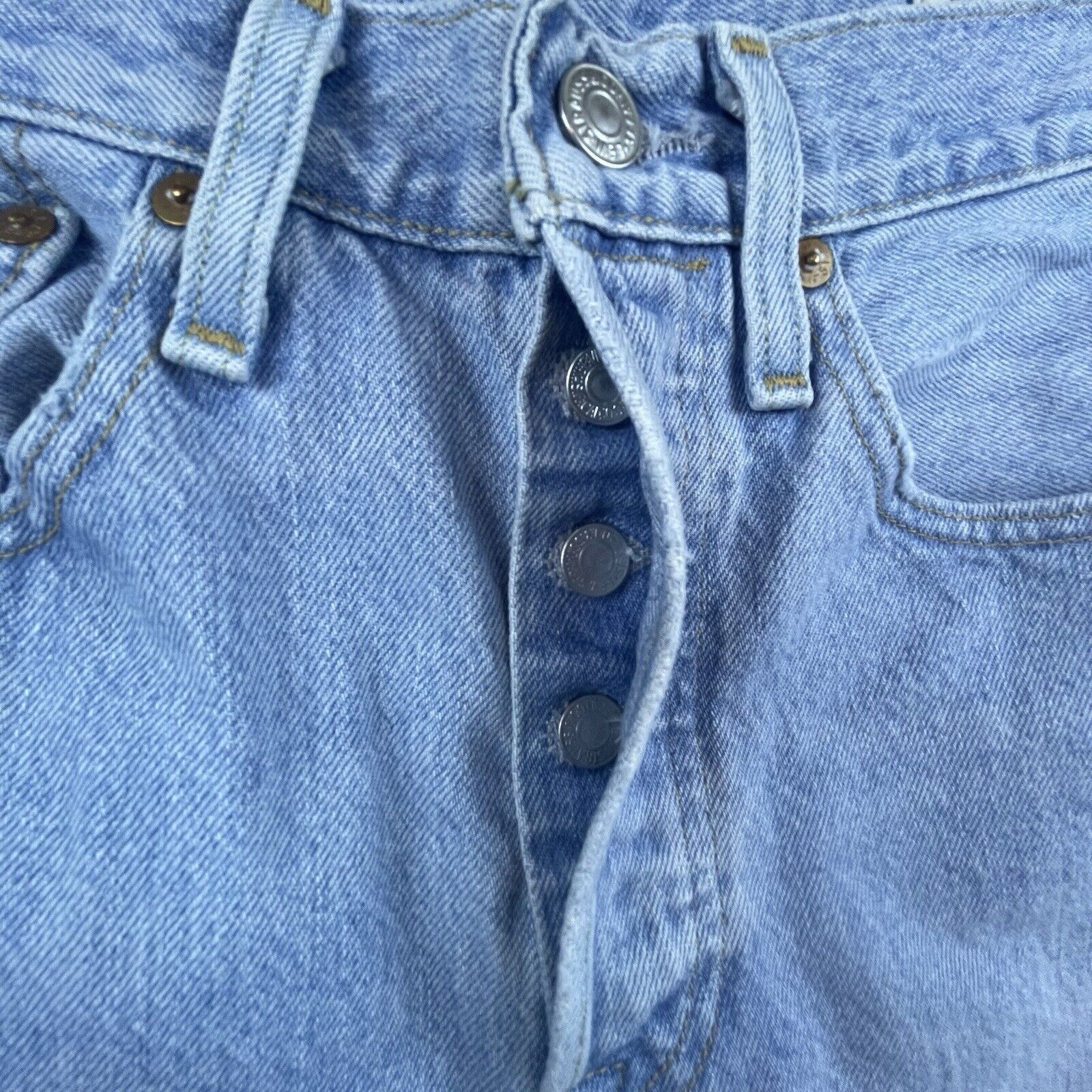 Levi's Levi's 501 Jeans Womens Small Selvedge White Oak Cone Button Size 28" / US 6 / IT 42 - 6 Thumbnail