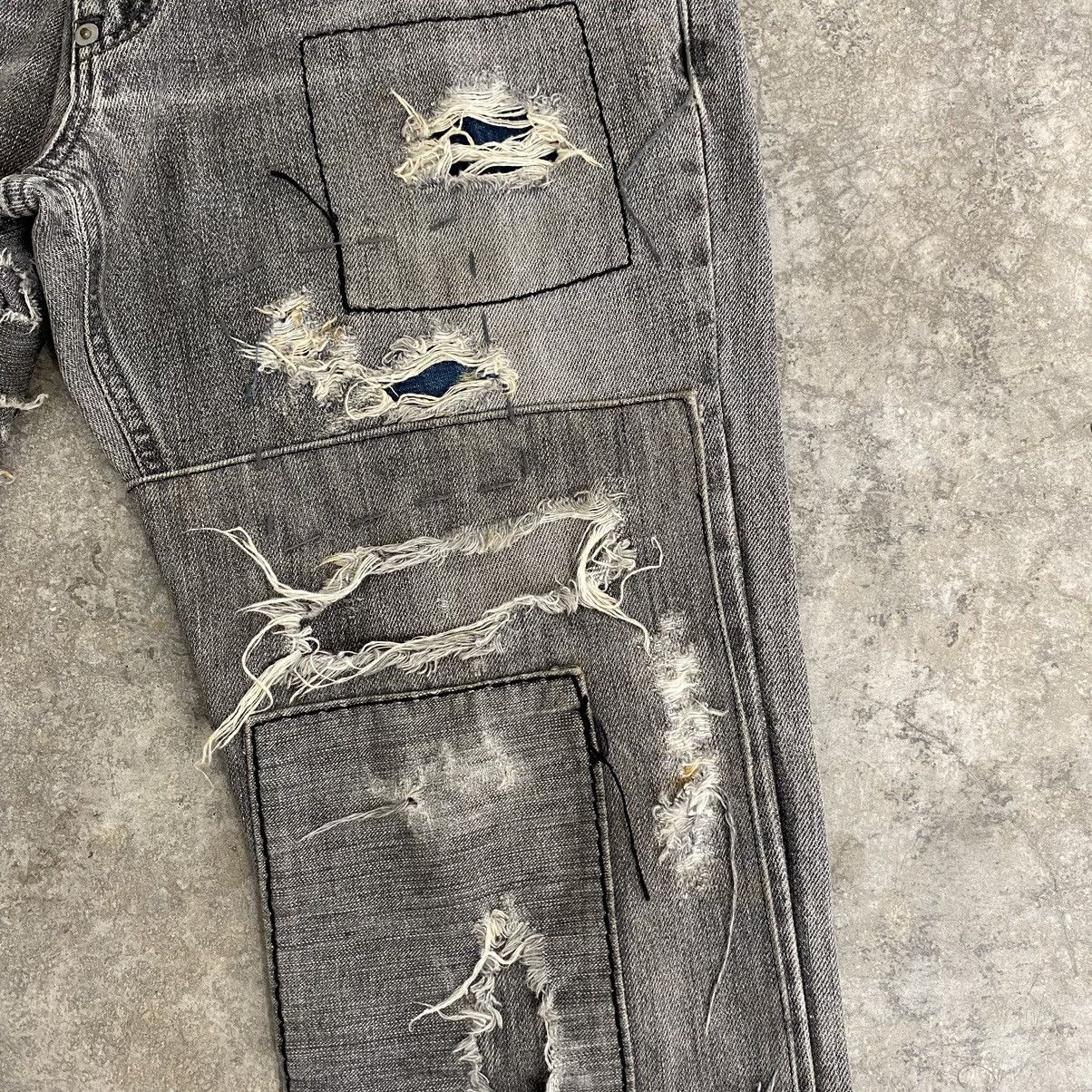 TMT VTG TMT Reconstructed Distressed Cropped Jeans Size US 30 / EU 46 - 9 Thumbnail