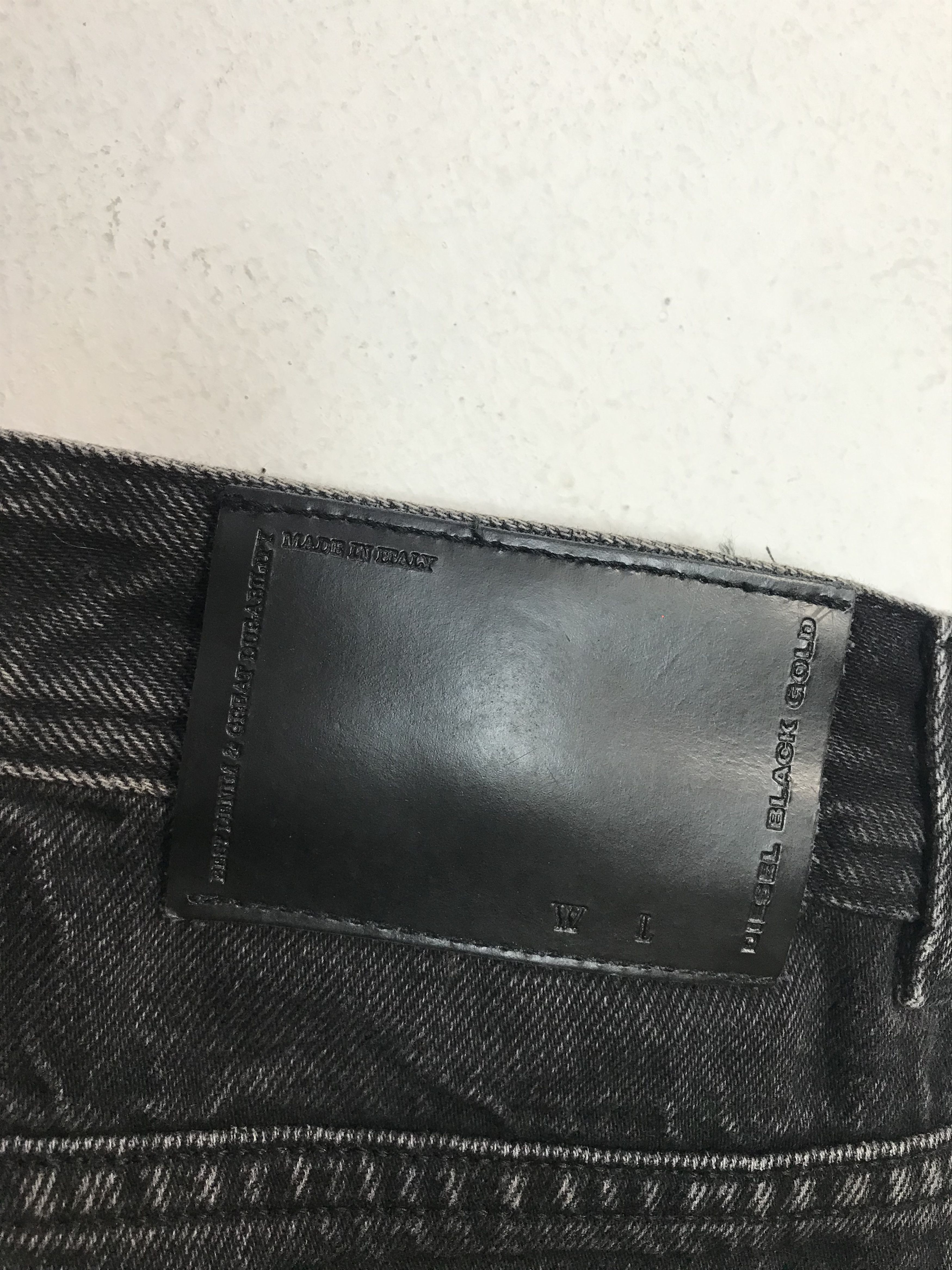 Diesel Diesel Black Gold Denim Black Distressed Denim Skinny Cut Size US 34 / EU 50 - 8 Thumbnail