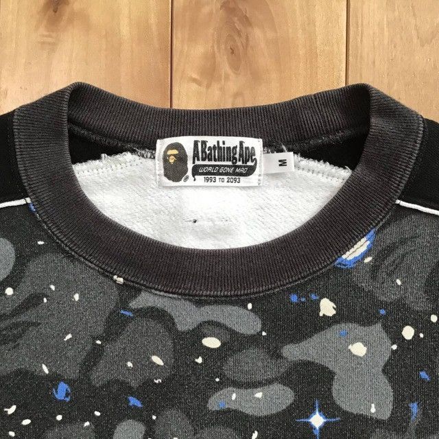 Bape 💫Glow in the dark💫 BAPE Space Camo sweat shirt a bathing ape Size US M / EU 48-50 / 2 - 7 Thumbnail