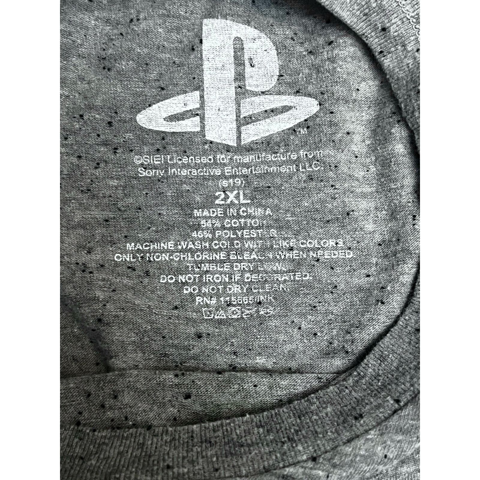 Sony PlayStation Controller Button Symbols Gray T-Shirt Size 2XL Size US XXL / EU 58 / 5 - 5 Thumbnail