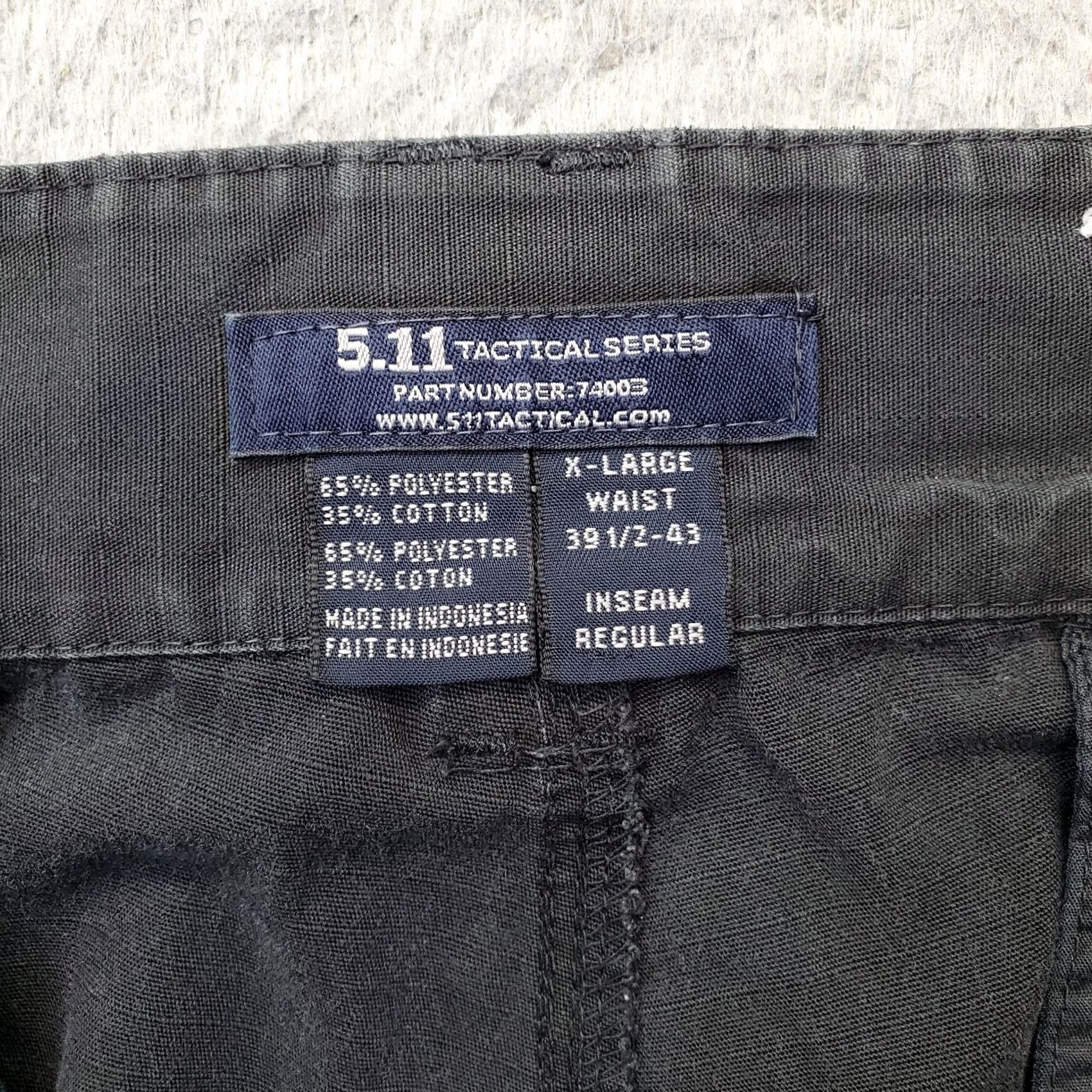 Vintage 5.11 Tactical Series Cargo Pants Mens XL Black Flex Fire Hose Work Double Knee Pants Mens XL Black Cargo Fire Hose Double Knee Size US 36 / EU 52 - 7 Thumbnail