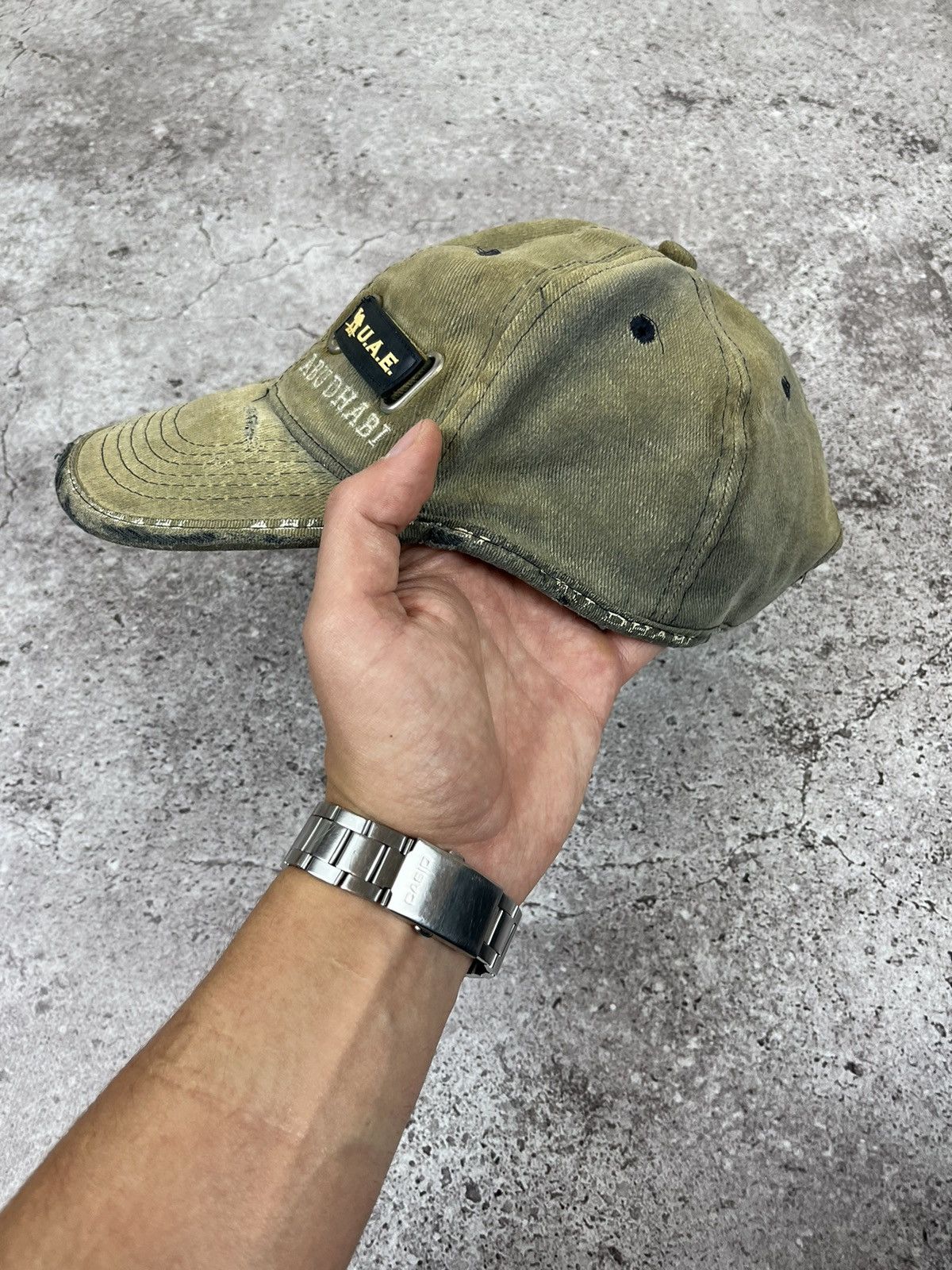 20471120 × Vintage Avante Garde Distressed “Abu Dabi” Vintage Crazy Cap Hat Size ONE SIZE - 8 Thumbnail