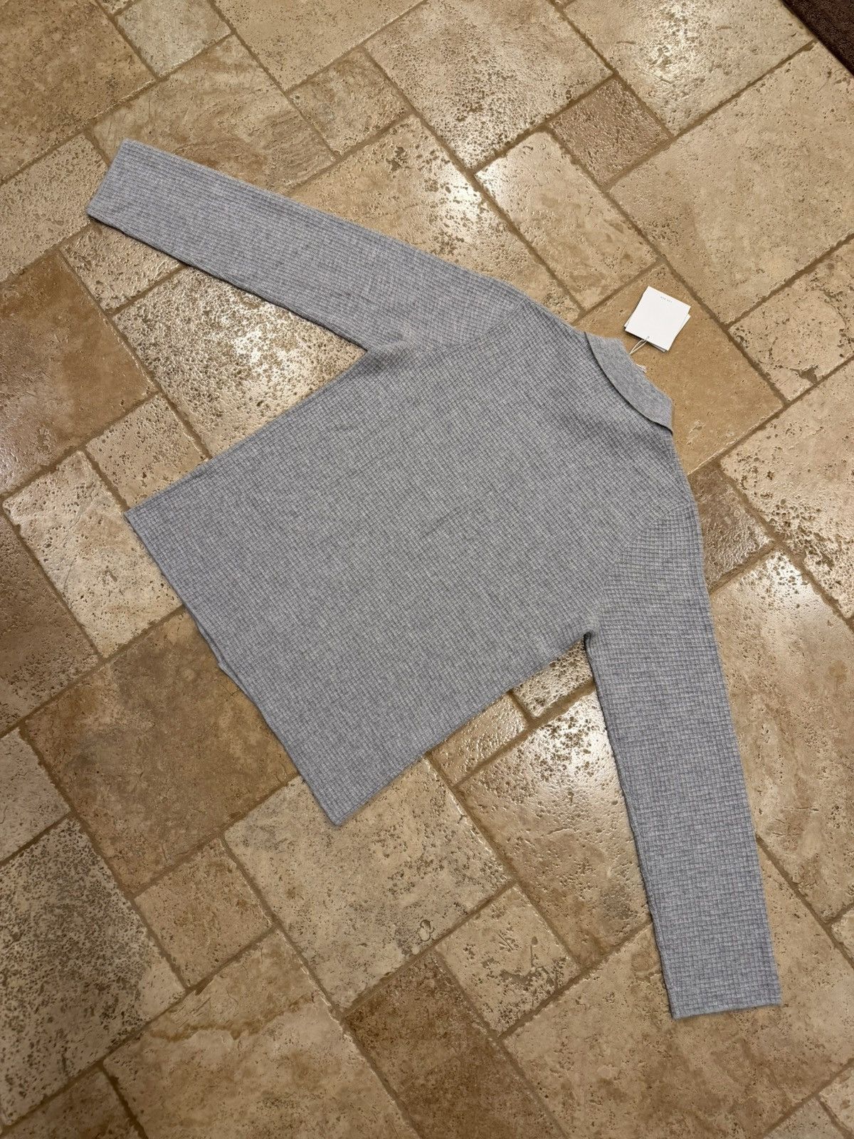 The Row The Row Barkley Wool/Cashmere Grey Button Waffle-Knit Shirt Size US L / EU 52-54 / 3 - 11 Thumbnail