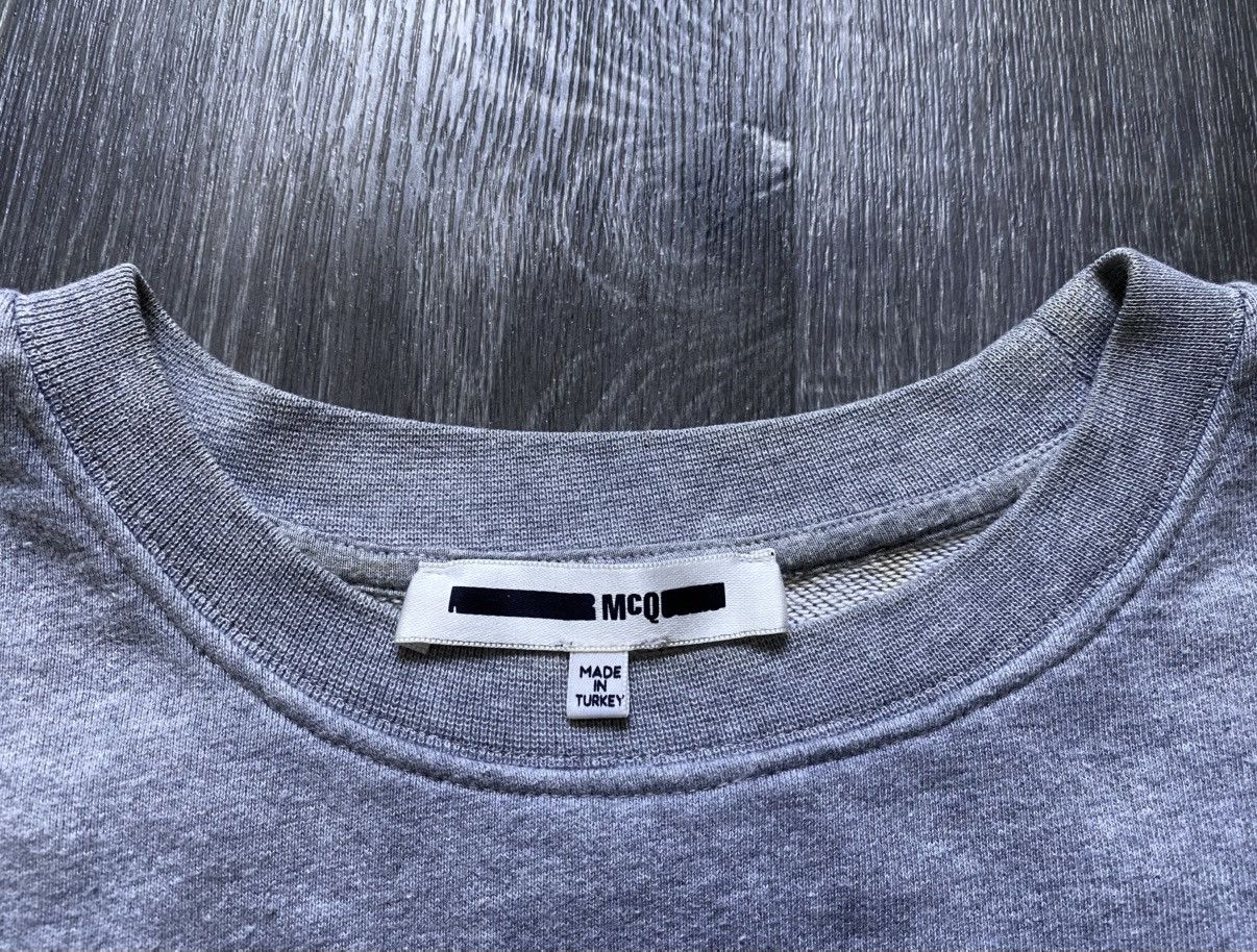 McQ Alexander McQueen McQueen Grey Printed Sweatshirt Fear Nothing Melody of Fear Size US XXL / EU 58 / 5 - 11 Thumbnail
