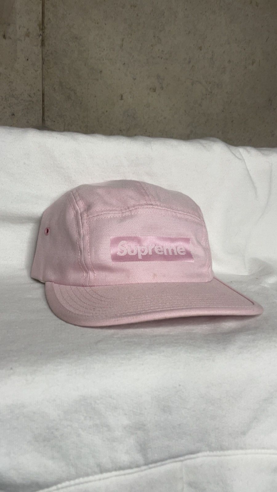 Supreme Rare 5 Panel Salmon Pink Supreme Cap Hat Adjustable Unisex Size ONE SIZE - 1 Thumbnail