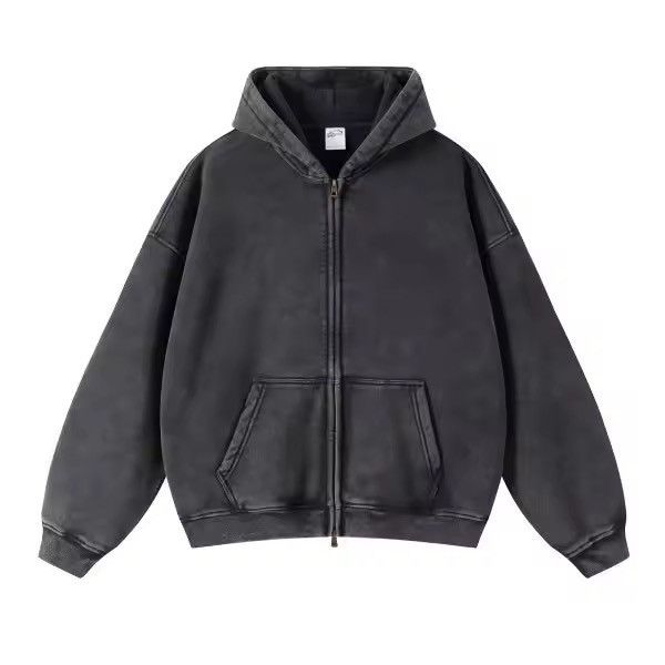 Japanese Brand Kirari x Asuka Streetwear Loose Washed Zipper Hoodie Sweater Size US XL / EU 56 / 4 - 2 Thumbnail