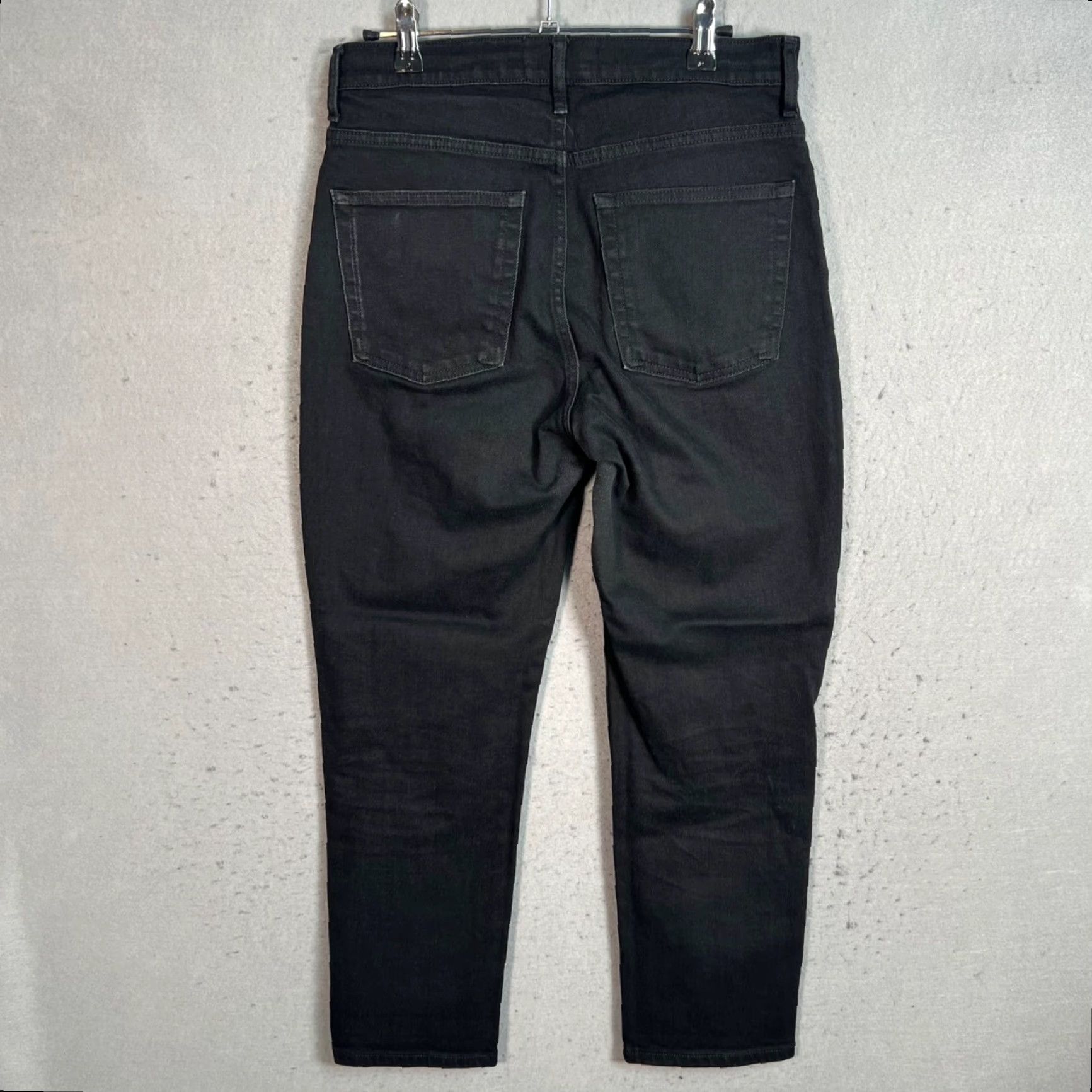 Everlane Everlane Jeans 28 Black High Waist Straight Denim 5-Pocket Womens Adult Regular Size 28_IN Inseam 26 in Slim Leg Size 28" / US 6 / IT 42 - 2 Thumbnail