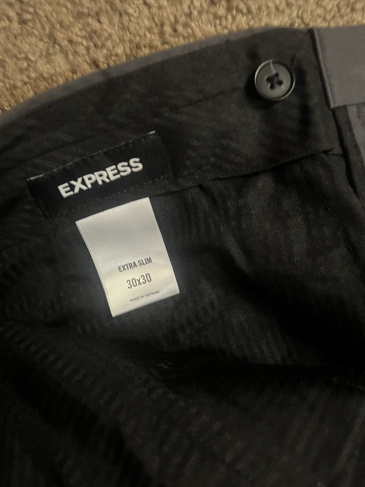 Express Gray express slim fit troussers Size US 32 / EU 48 - 6 Thumbnail