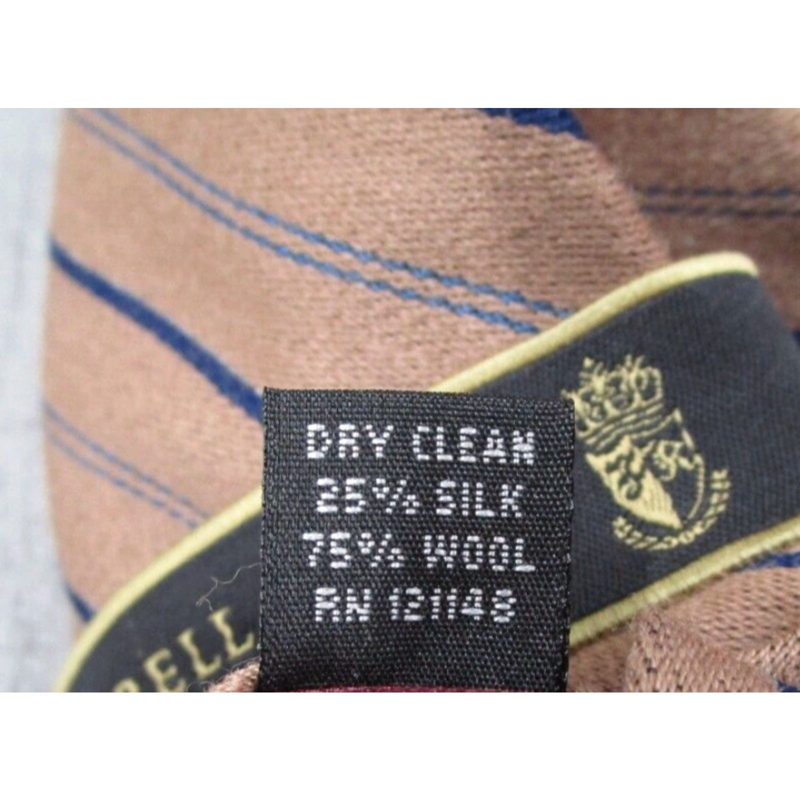 Vintage VINTAGE Ferrell Reed Men's Brown Striped Silk Wool Blend Neck Tie Classic Preppy Ivy Style Size ONE SIZE - 4 Thumbnail
