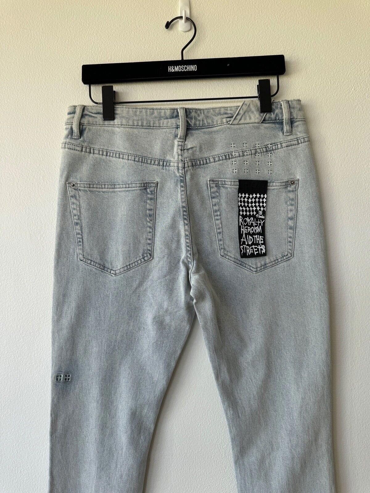 Ksubi new Ksubi mens denim jean chitch 32 light blue super cold Size US 32 / EU 48 - 6 Thumbnail
