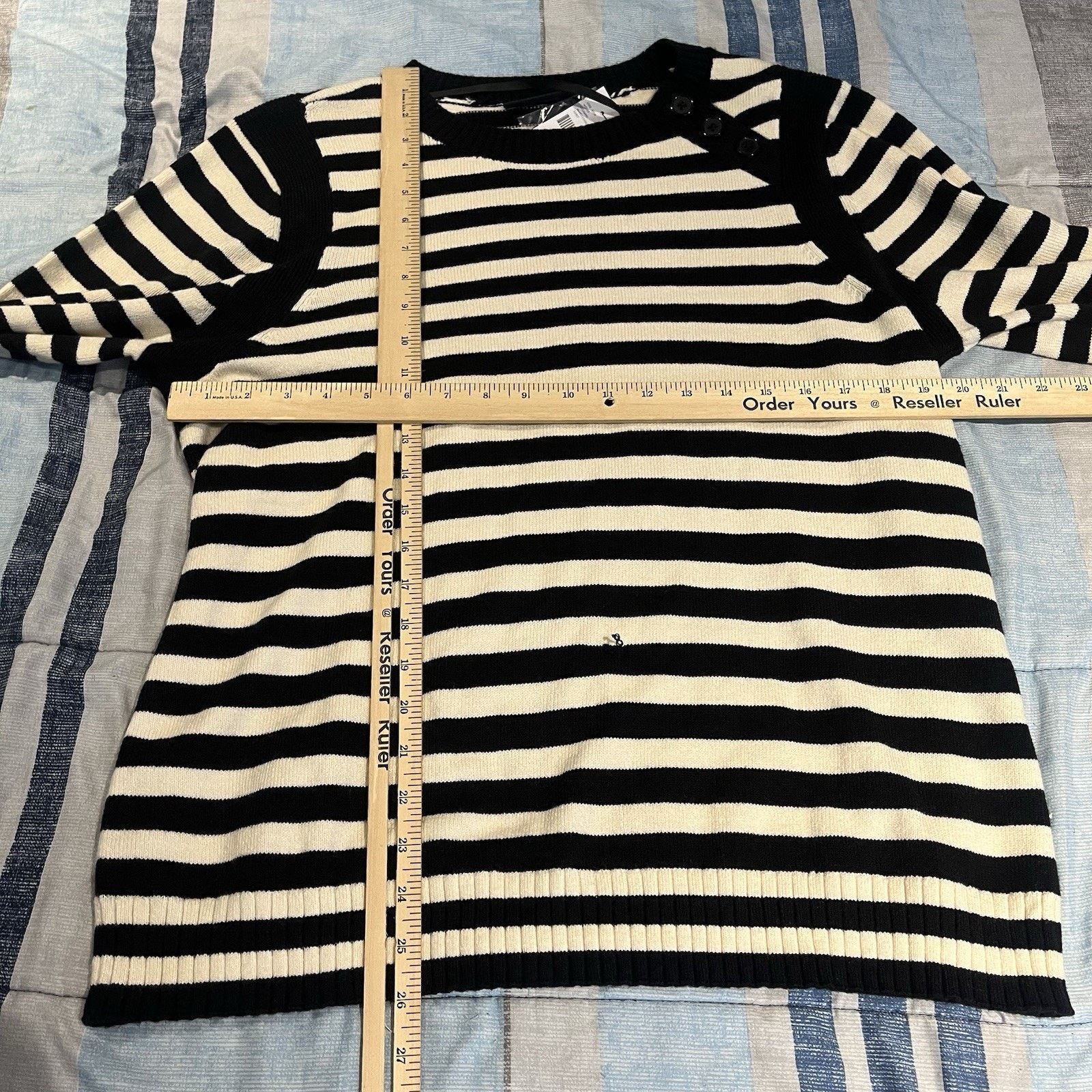 Other Lane Bryant women's 18/20 knit long sleeve striped sweater Size XXL / US 16-18 / IT 52-54 - 3 Thumbnail