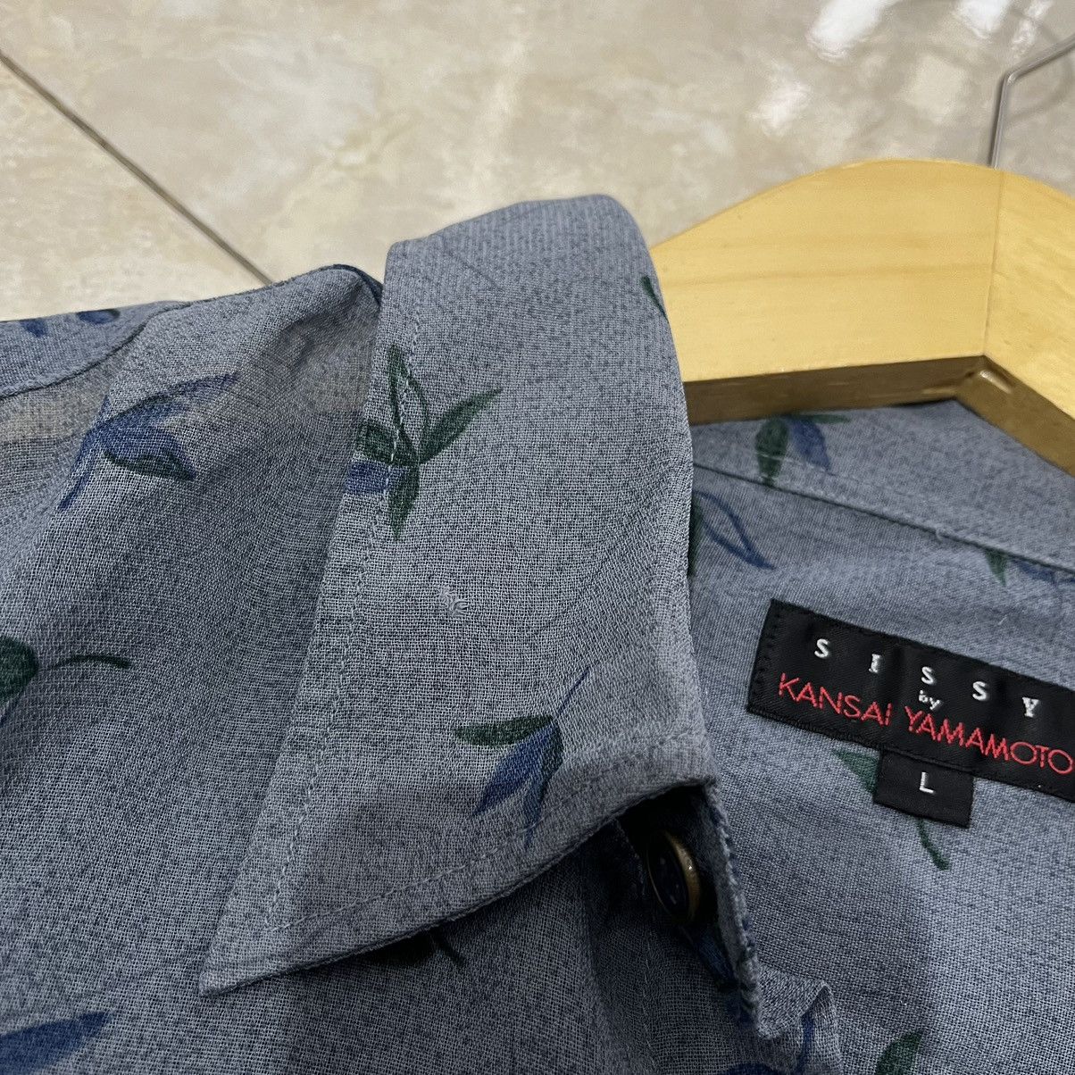 Japanese Brand × Kansai Yamamoto × Vintage SISSY by KANSAI YAMAMOTO Leaf Button Up Shirt Size US L / EU 52-54 / 3 - 3 Thumbnail