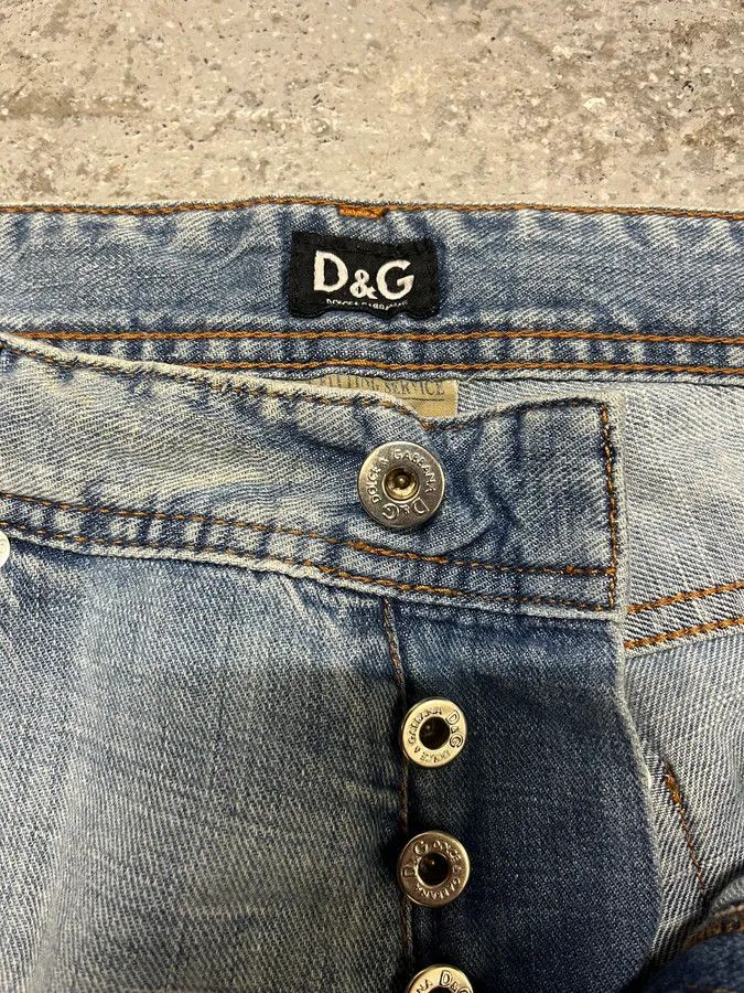 Dolce & Gabbana 2000s Dolce & Gabbana Patches Blue Denim Jeans Size US 31 - 10 Thumbnail