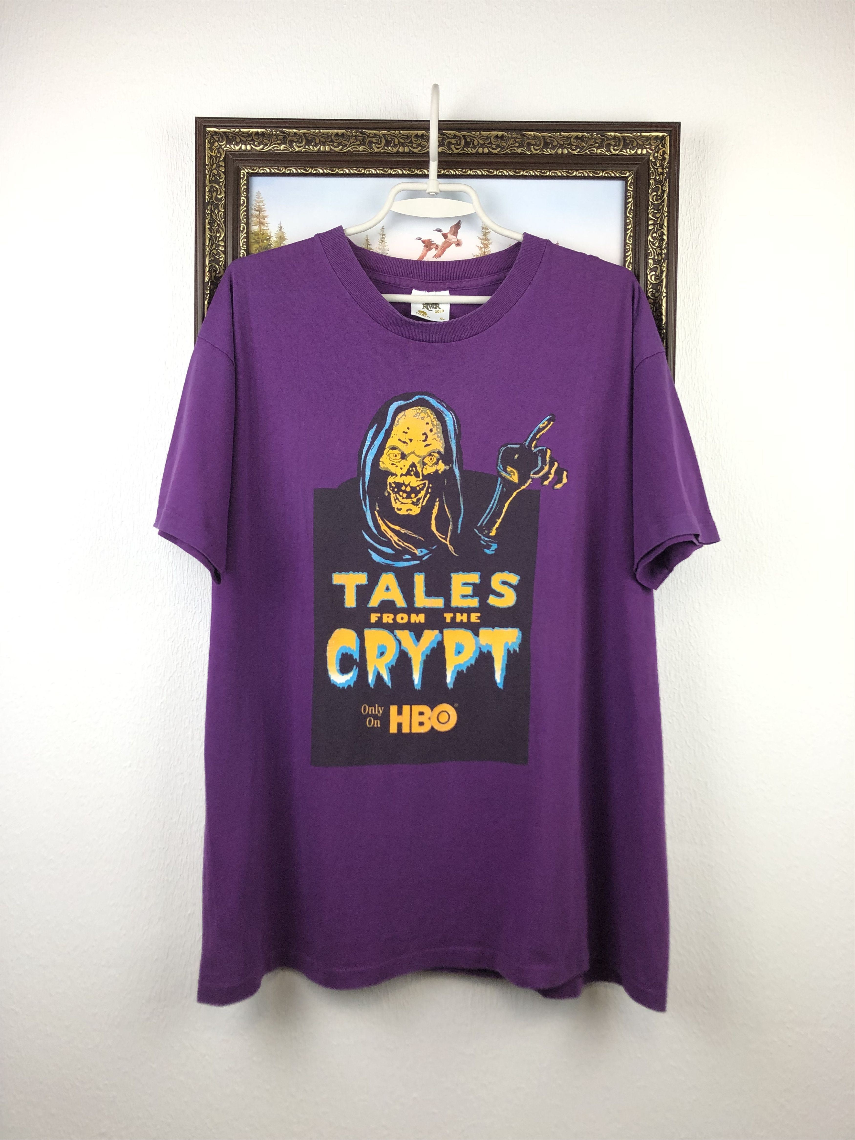 Vintage Vintage Tales From The Crypt Promo Shirt HBO Crypt Keeper Size US XL / EU 56 / 4 - 1 Thumbnail