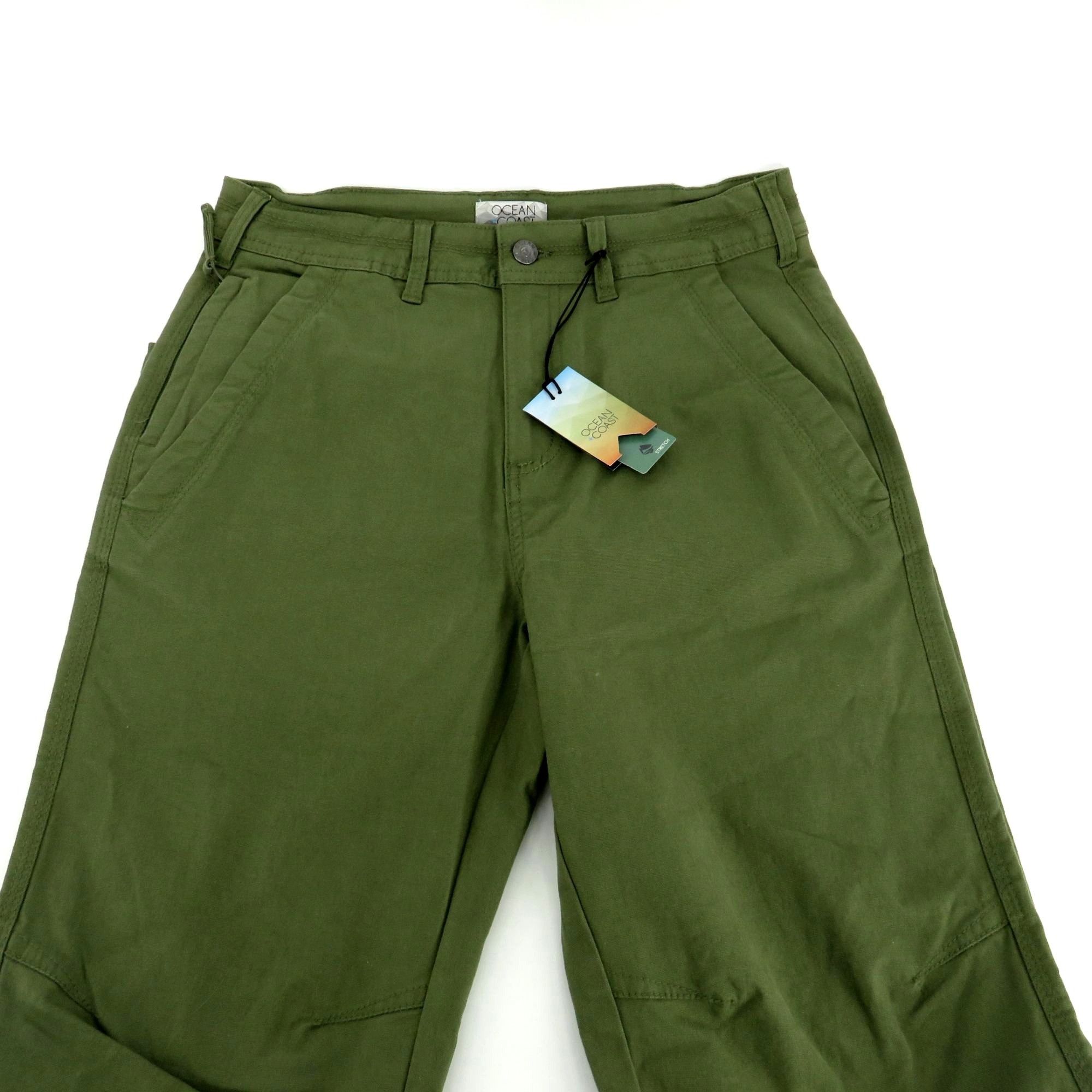 Other Ocean Coast Olive Green Men's Casual Straight-Leg Pants Size Size US 28 / EU 44 - 5 Thumbnail