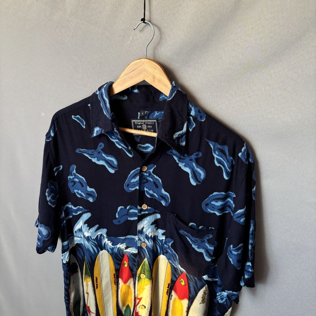Vintage Hawaiian shirt Aloha wear large surf vintage rare Size US L / EU 52-54 / 3 - 2 Thumbnail