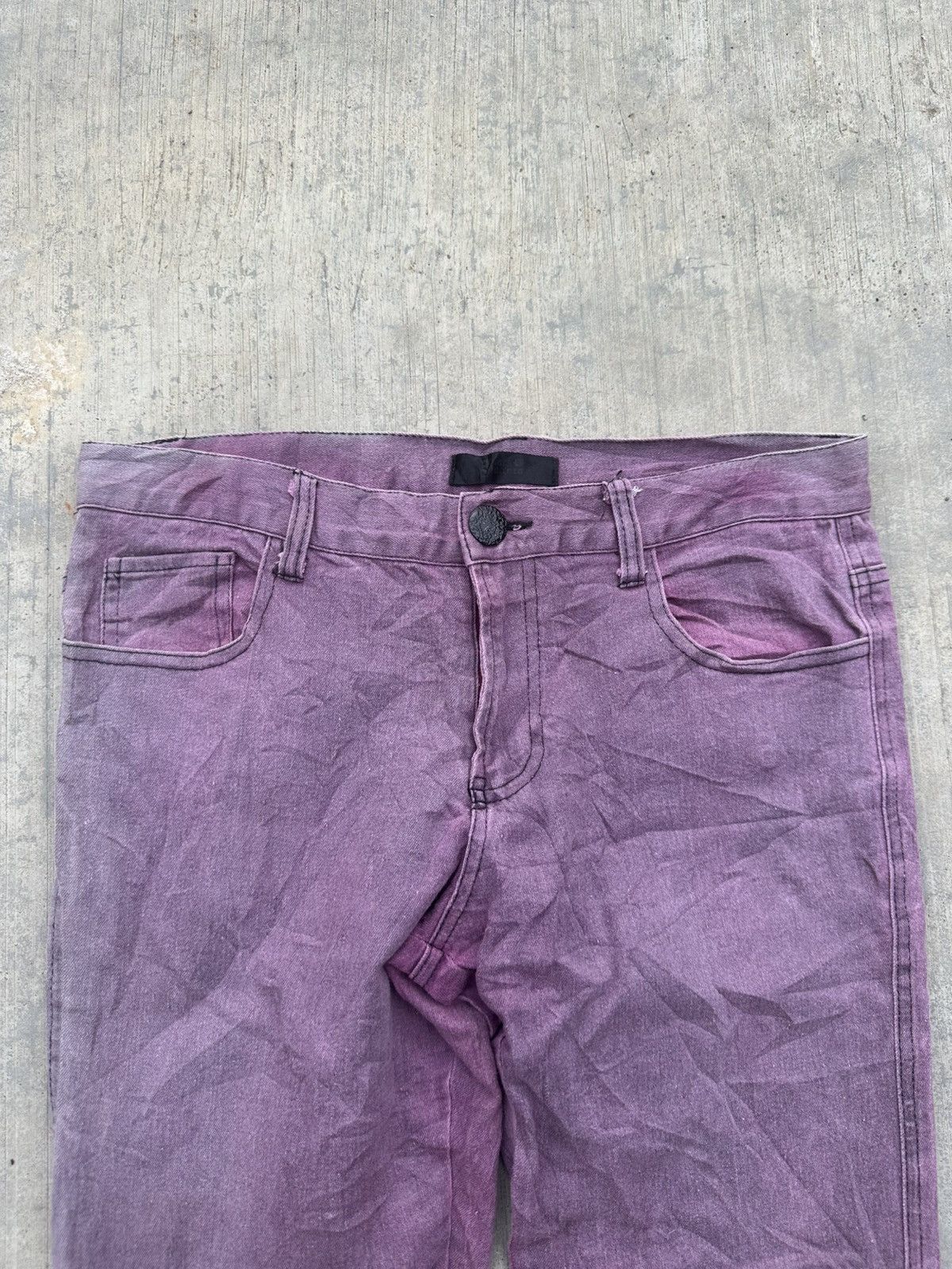 Japanese Brand 2000s Black baccara pants Size 29" - 3 Thumbnail