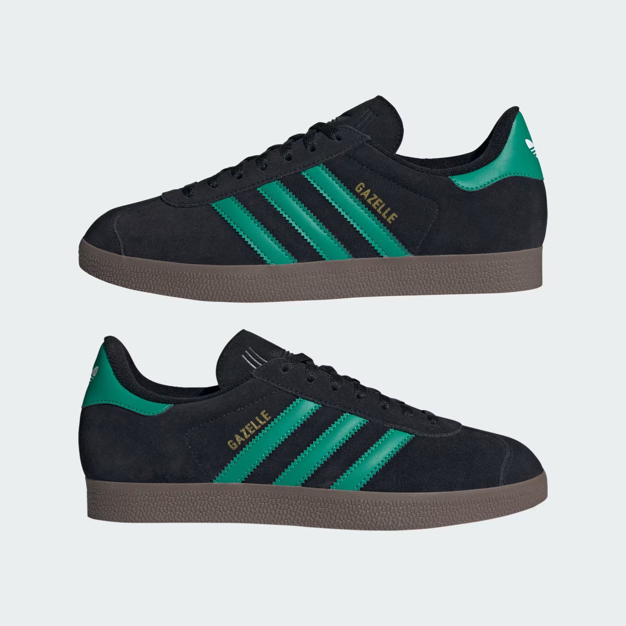 Adidas o1mle0426 Gazelle Low-Top Sneakers in Black/Green Size US 9.5 / EU 42-43 - 7 Thumbnail