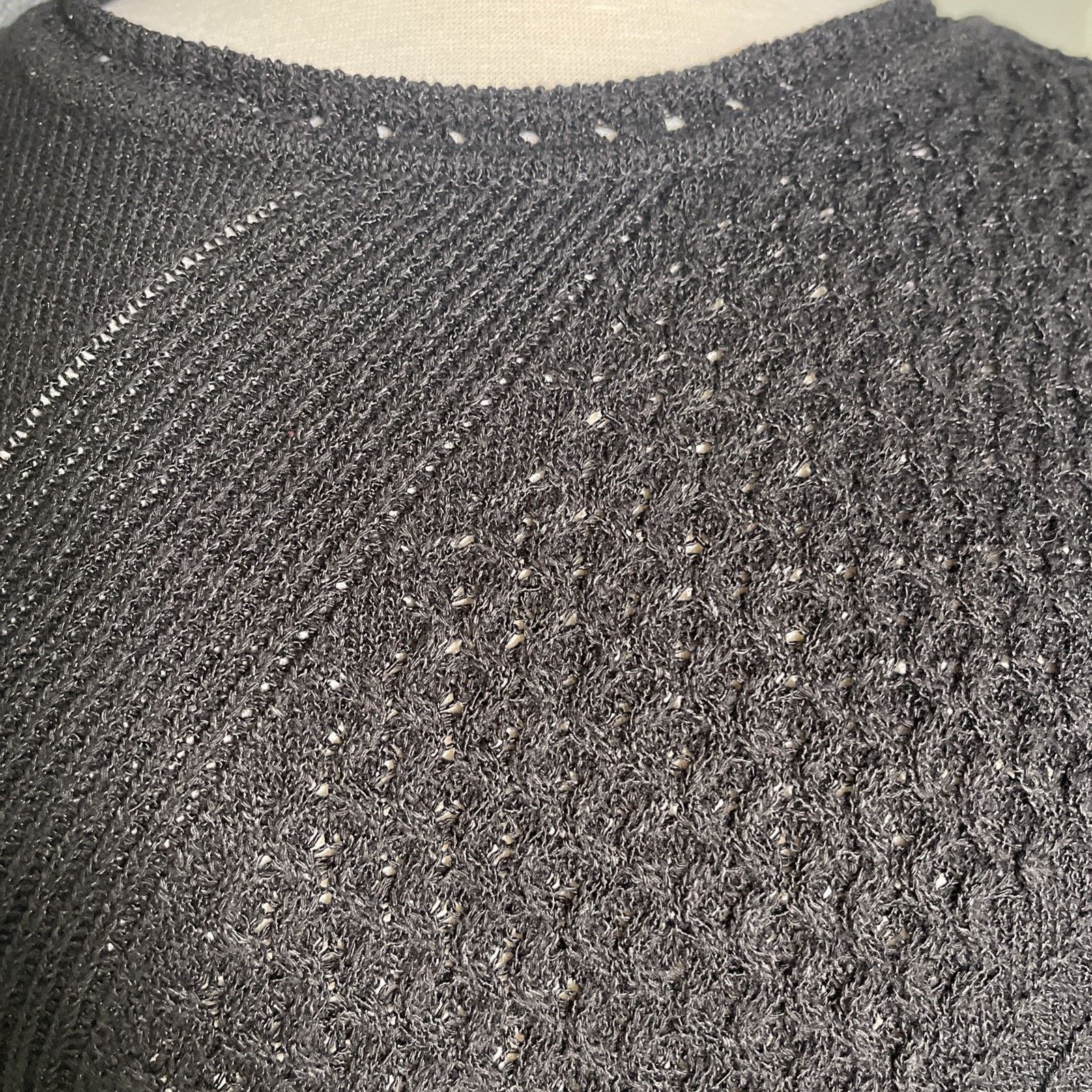 Chicos Chicos 2 Medium Black Cotton Blend Sleeveless Tunic-flaw Pic Size M / US 6-8 / IT 42-44 - 2 Thumbnail