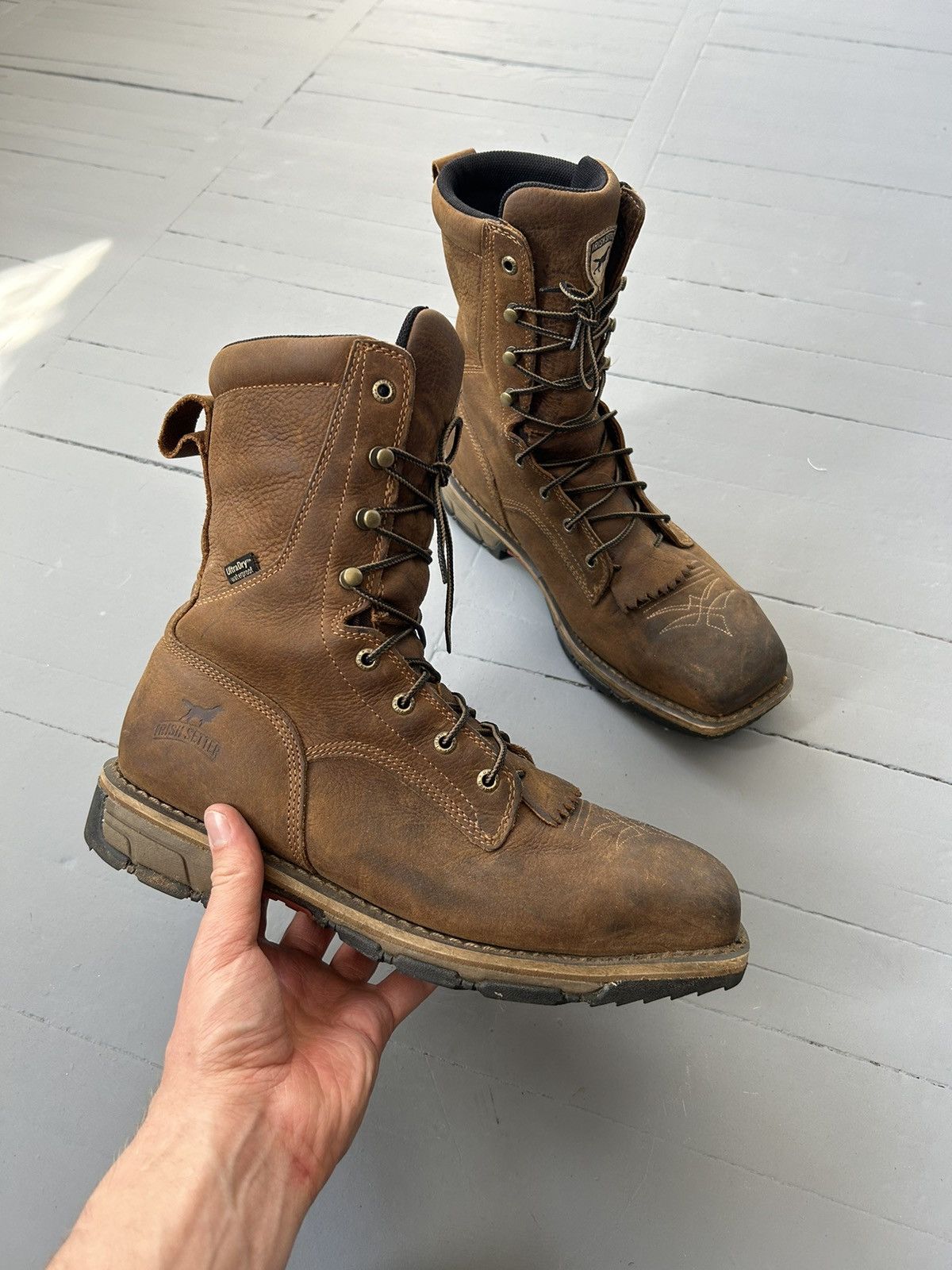 image of Red Wings Irish Setter Boots Marshall Leather in Brown, Men's (Size 10)