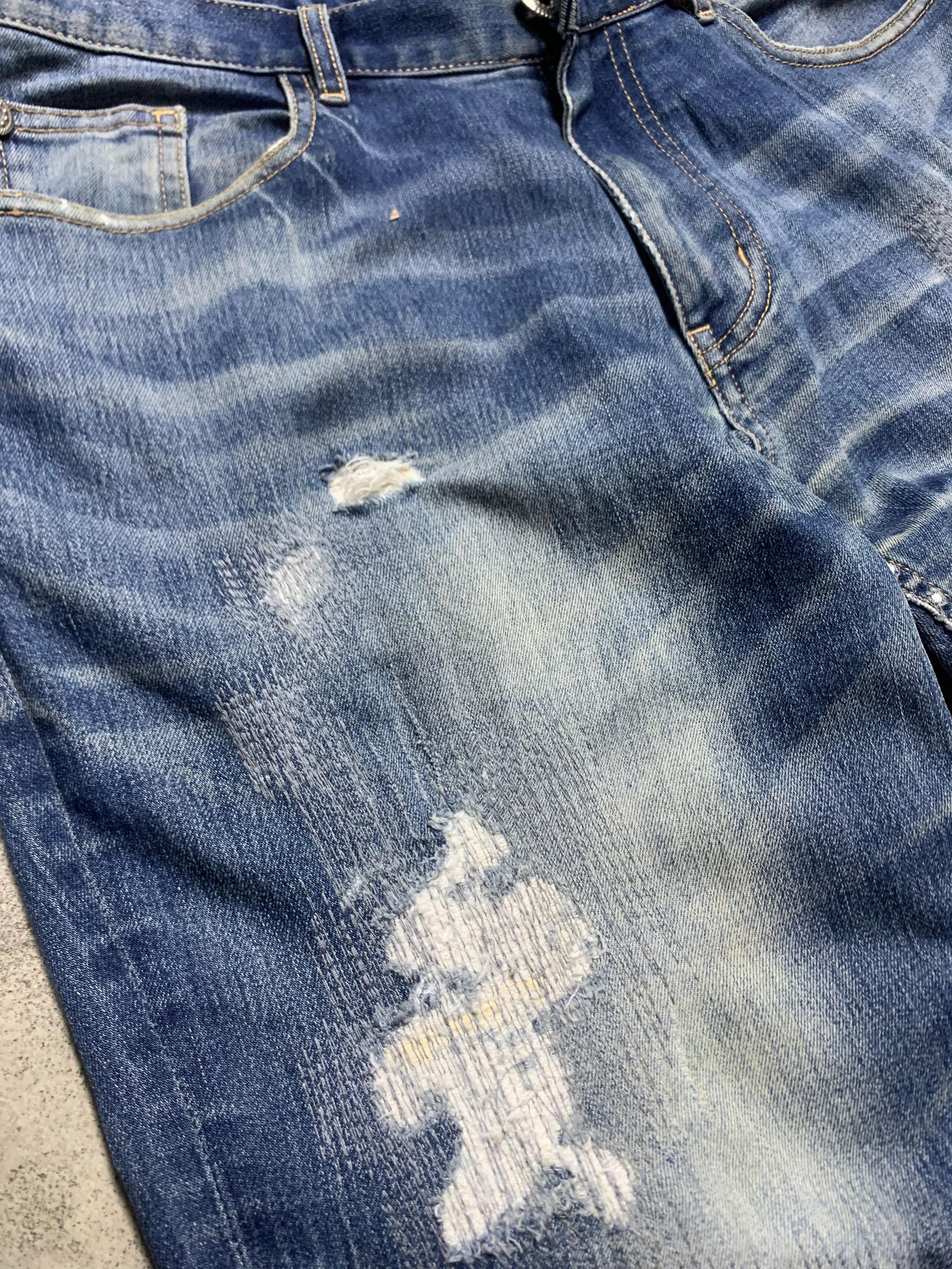 291295=Homme 1990s 291295 Homme Distressed Jeans Size US 32 / EU 48 - 4 Thumbnail