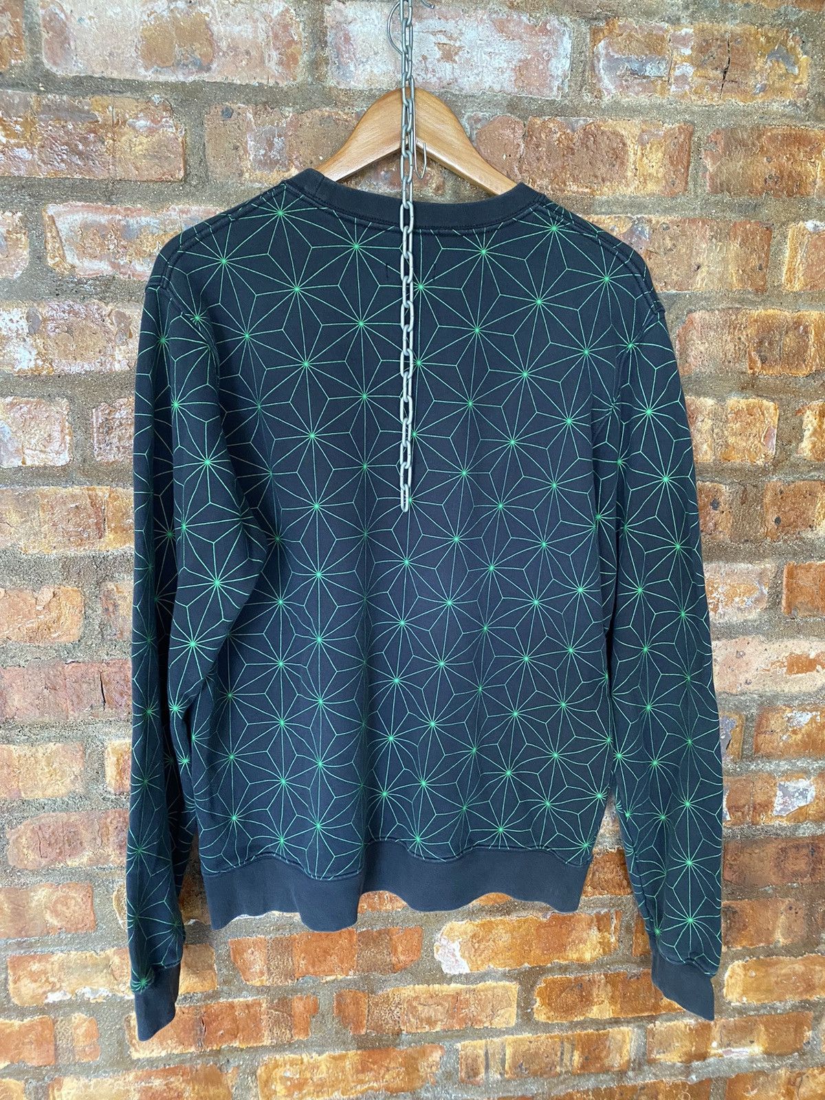 Swagger 2008 Swagger psychedelic illustration green sweatshirt Size US L / EU 52-54 / 3 - 8 Thumbnail