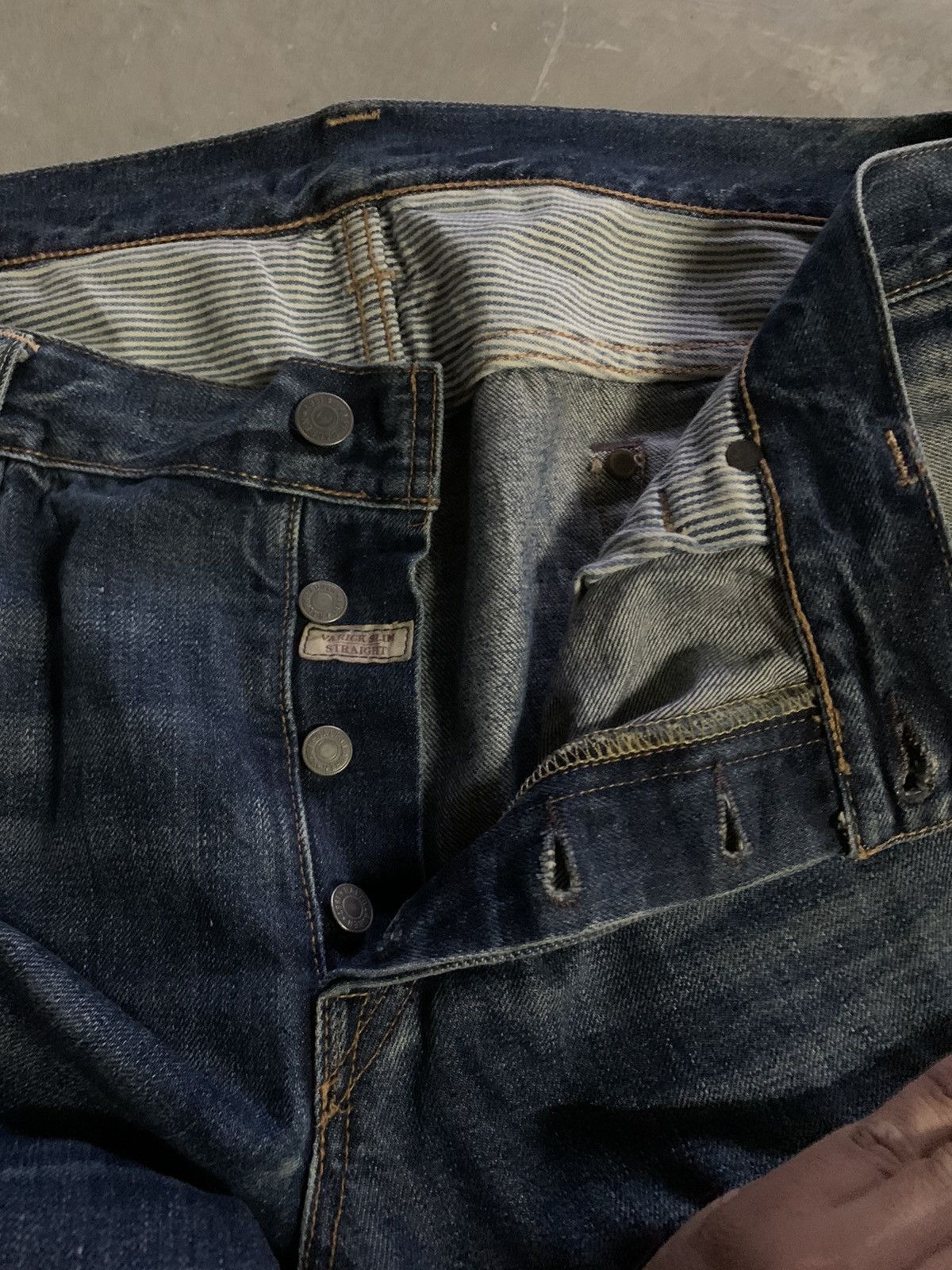 Polo Ralph Lauren × Vintage polo ralph lauren varick slim straight patchwork style jeans Size US 39 - 5 Thumbnail