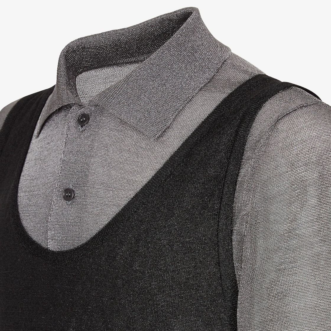 Fendi o1s1wg110925 Polo Shirt in Black Size US L / EU 52-54 / 3 - 3 Thumbnail