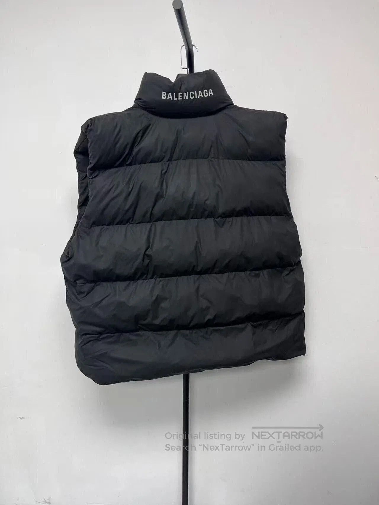 Balenciaga Quilted Logo Padded Vest for Men.