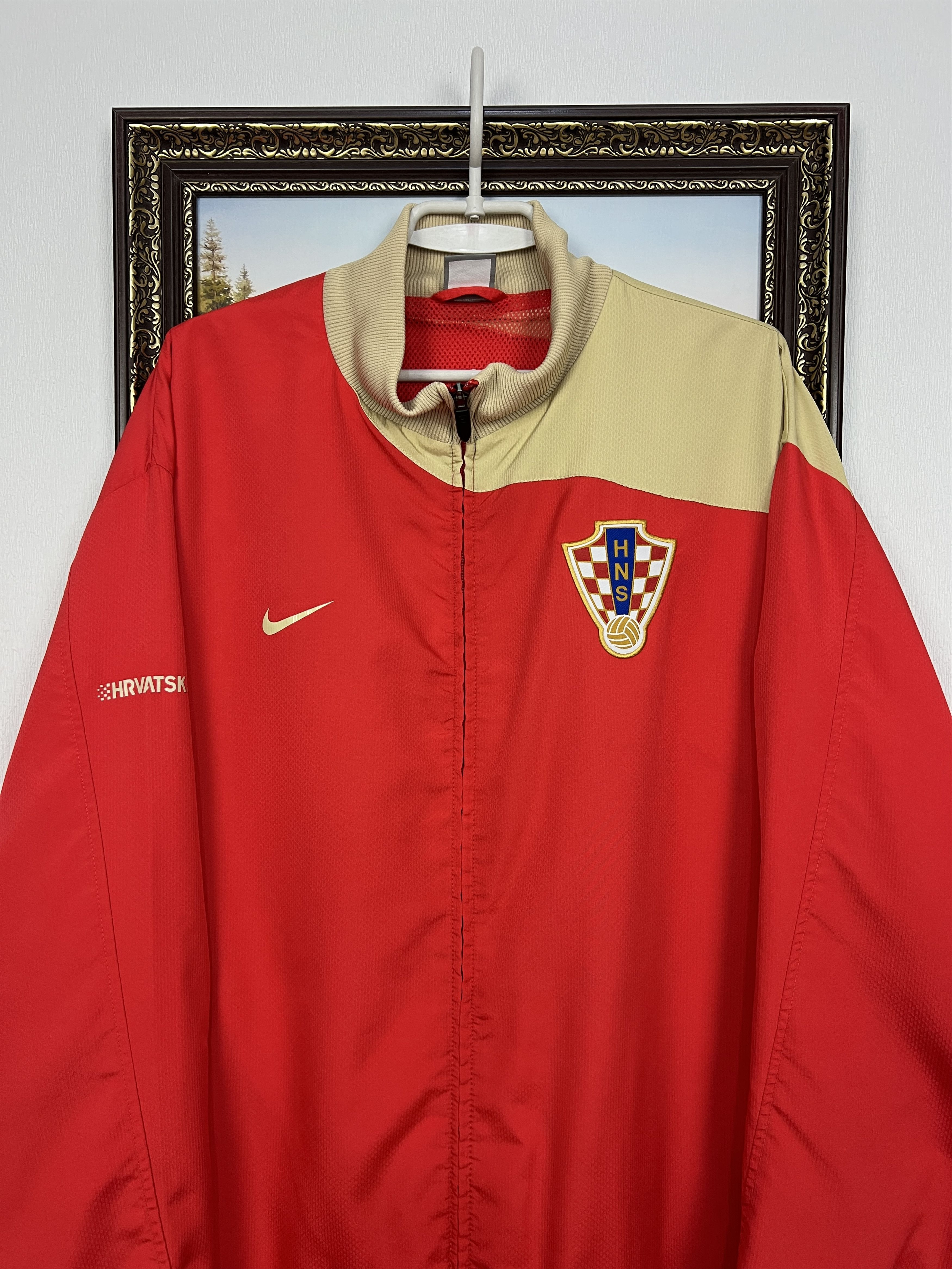 Nike Vintage Nike Croatia Football Jacket Soccer Track Top Size US XXL / EU 58 / 5 - 2 Thumbnail