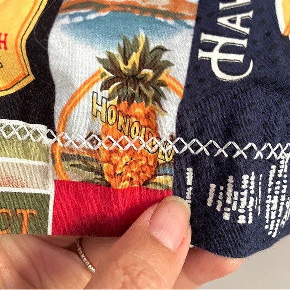 Handmade Handmade Hawaiian Pineapple Print Paperbag Shorts - Medium Size 30" / US 8 / IT 44 - 5 Thumbnail