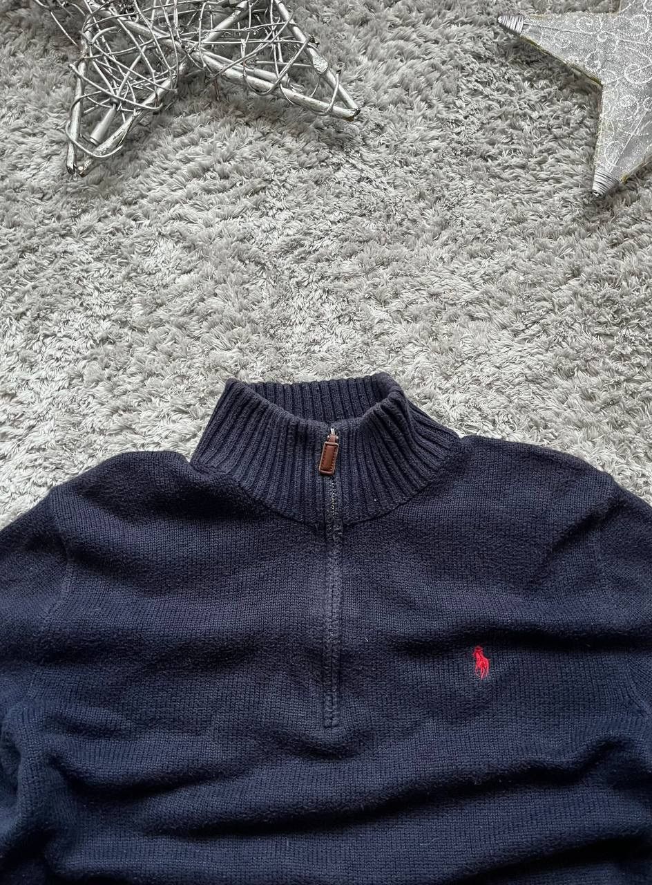 Polo Ralph Lauren × Vintage Polo Ralph Lauren 1/3 Zip Vintage Sweater Streetwear Logo Size US S / EU 44-46 / 1 - 3 Thumbnail