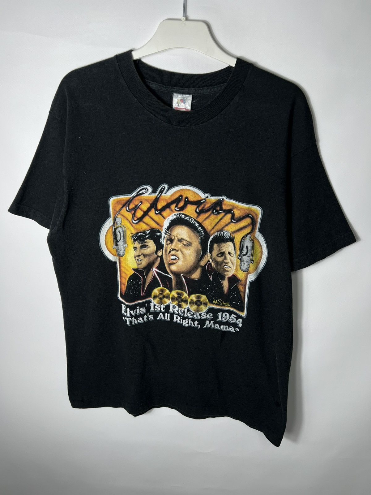 Band Tees Vintage 90s very rare band tour Elvis Presley T-shirt Size US L / EU 52-54 / 3 - 1 Thumbnail