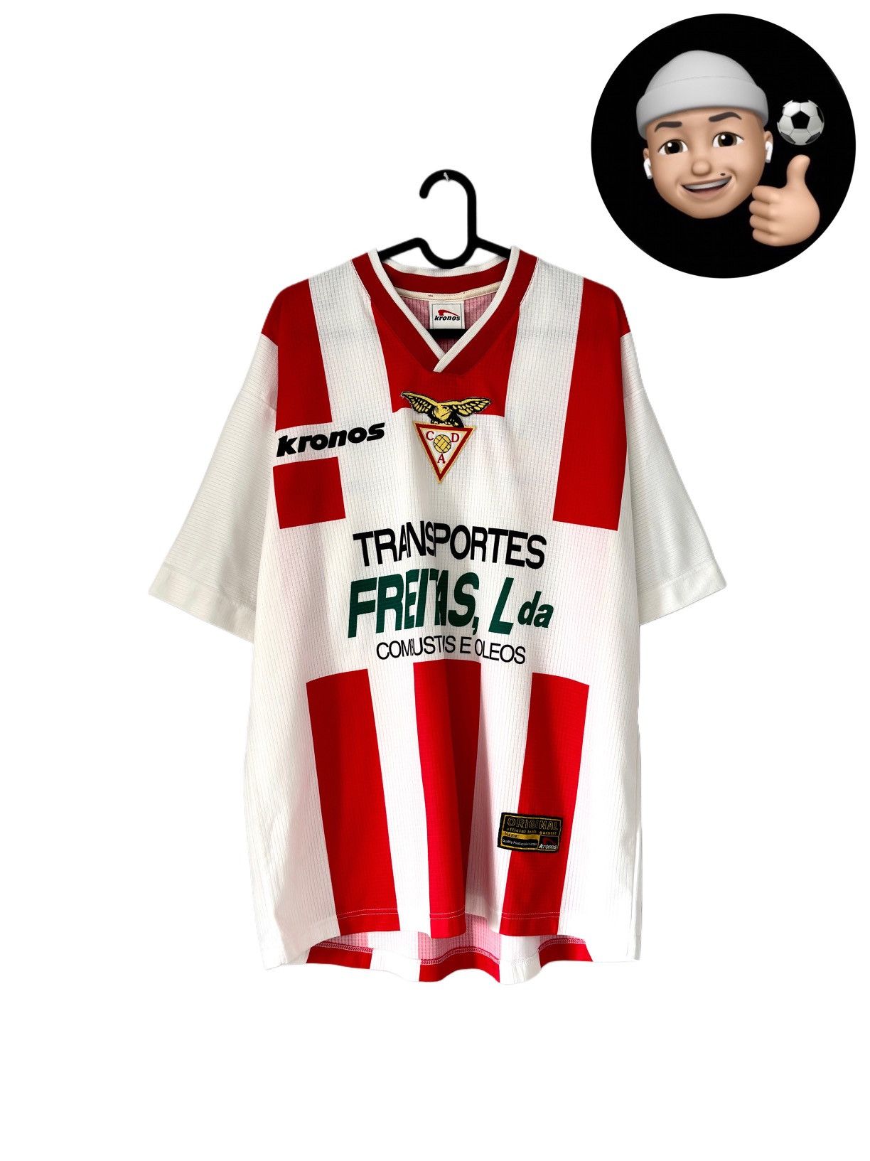 Vintage 1999 2000 CD Aves Portugal Retro Vintage Soccer Jersey Shirt Size US XL / EU 56 / 4 - 1 Thumbnail