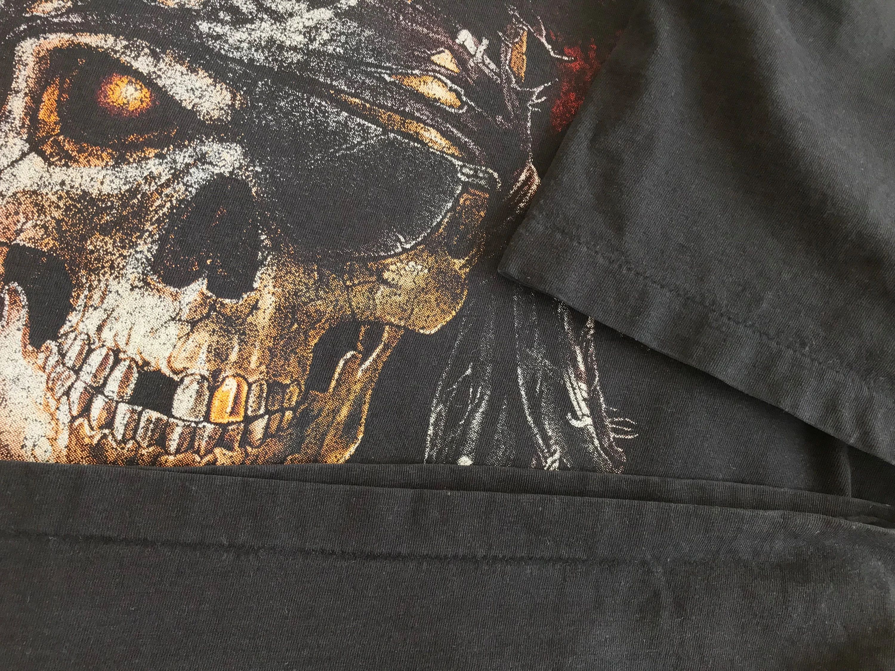 Vintage 90s ROCK EAGLE Pirate T shirt Single Stitch Tee Skull Flag Size US M / EU 48-50 / 2 - 4 Thumbnail