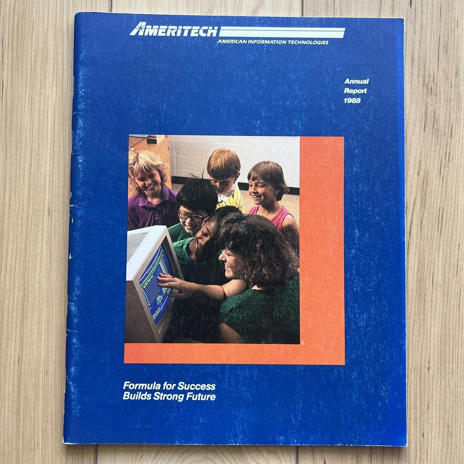 Microsoft VTG Ameritech Annual Report 1988 VTG Computer Business RARE Size ONE SIZE - 1 Thumbnail