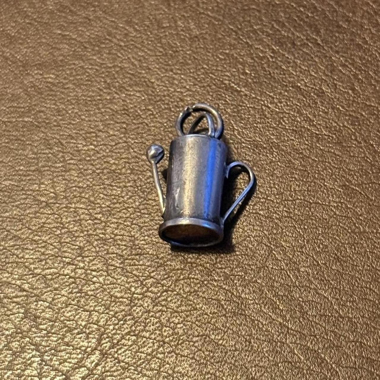 Designer Vintage Sterling Silver Watering Can Pendant/Charm Size ONE SIZE - 2 Thumbnail