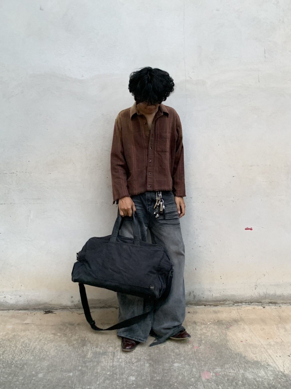 Distressed Porter Tanker 2way Travel Bag