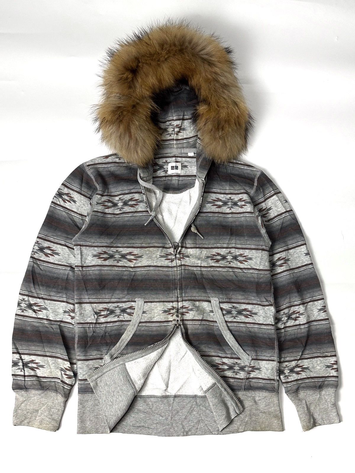 Hysteric Glamour × If Six Was Nine × Japanese Brand Navajo Fur Ziphoodie Style Uniqlo Size US S / EU 44-46 / 1 - 2 Thumbnail