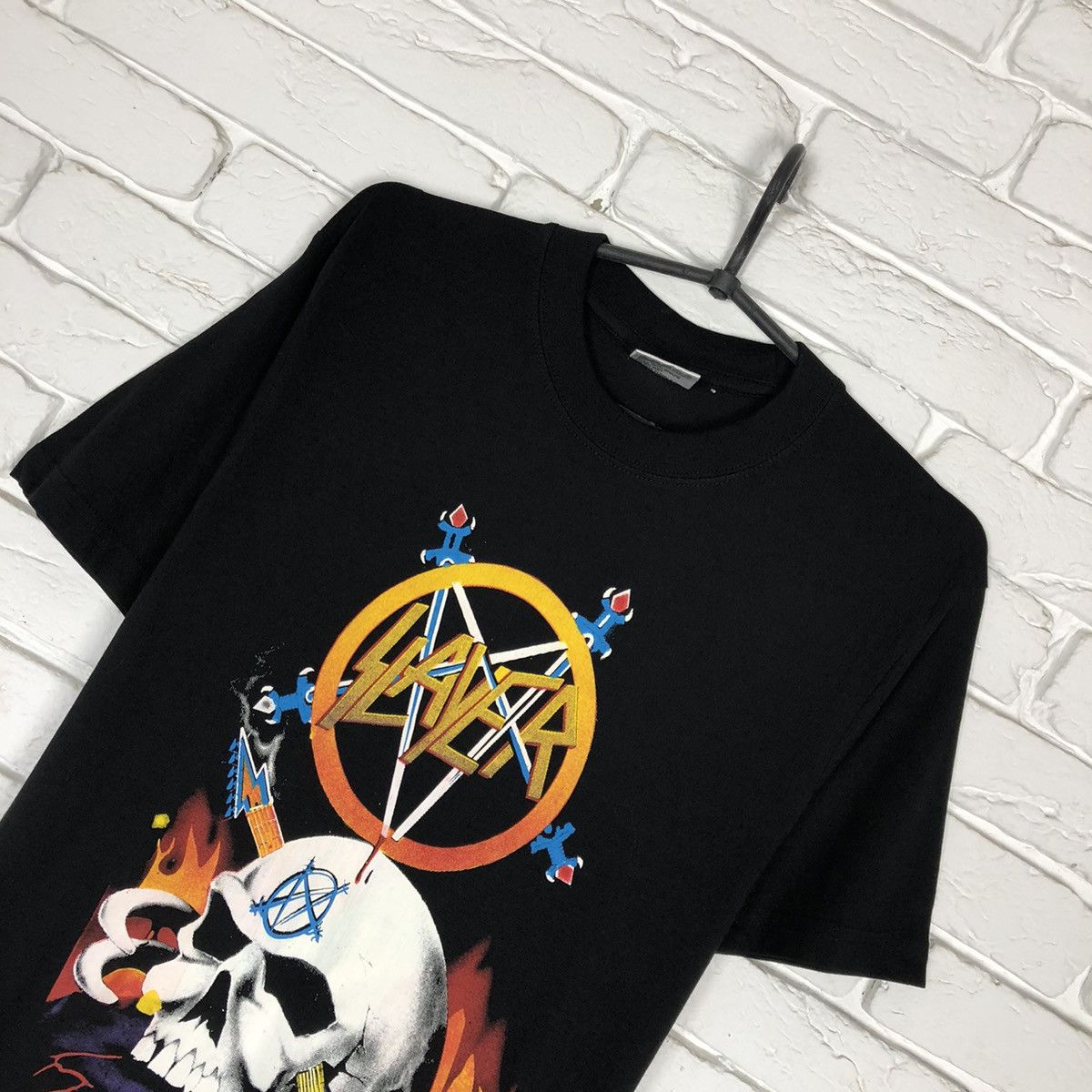 Band Tees Slayer 90’s vintage tee t shirt Size US S / EU 44-46 / 1 - 2 Thumbnail