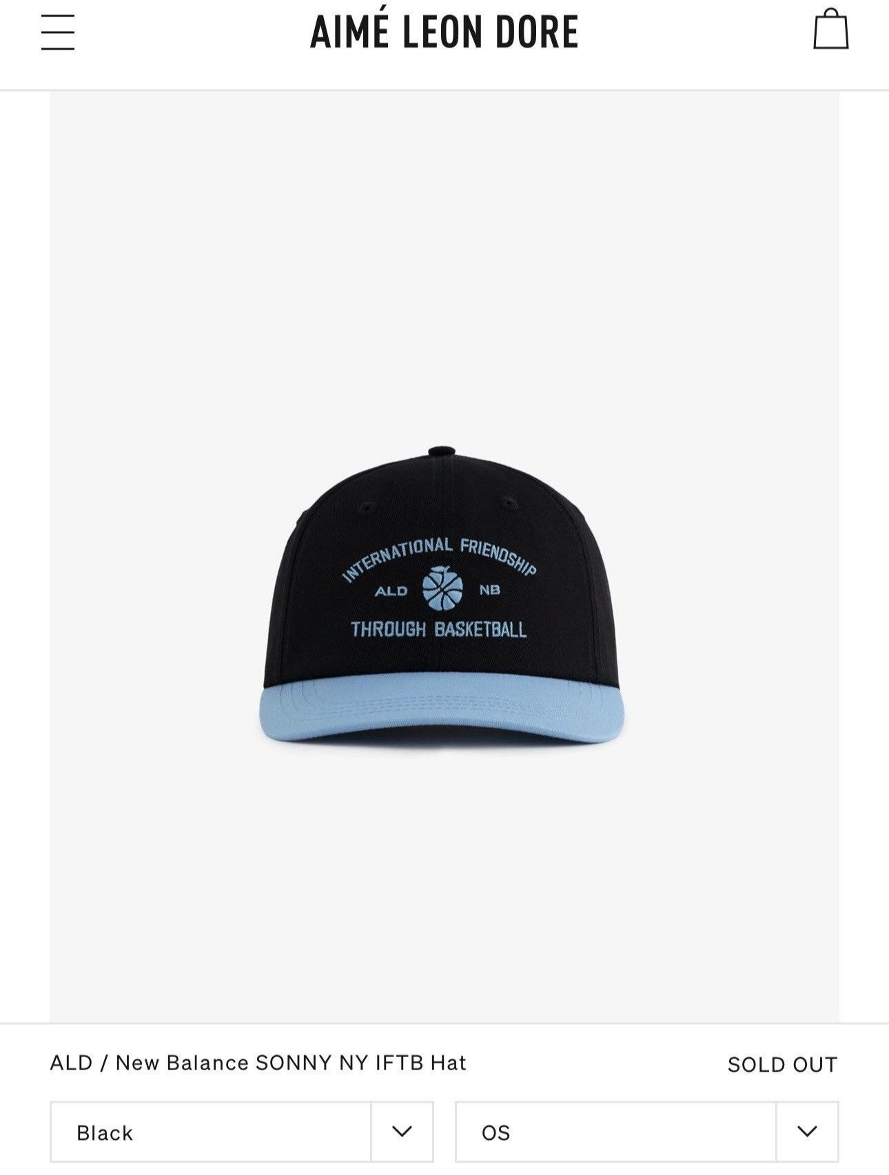 Aime Leon Dore × New Balance NEW ALD x New Balance Hat Size ONE SIZE - 7 Thumbnail