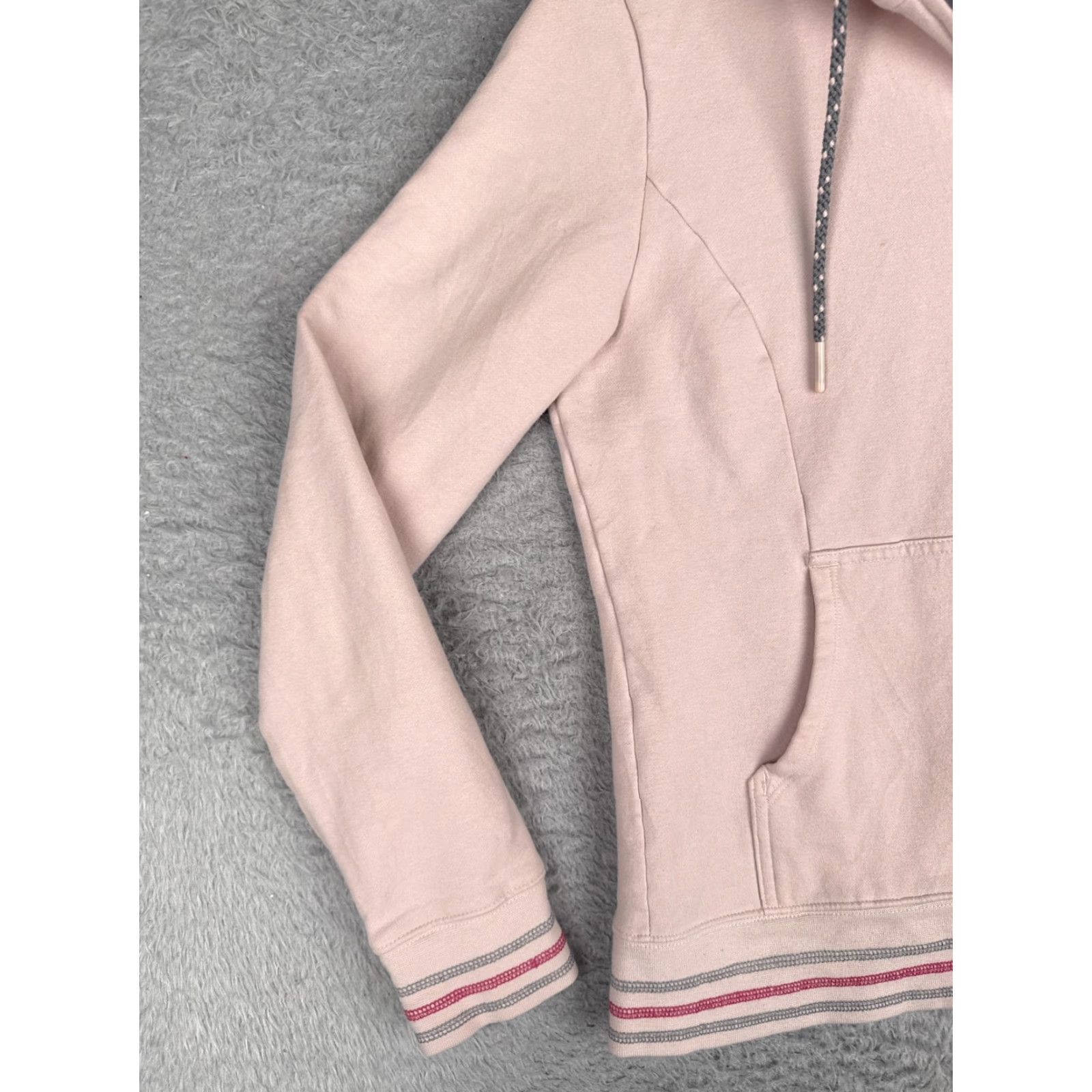 The North Face The North Face Jacket Womens M pink Jersey Hooded Full Zip Striped Outdoor Size M / US 6-8 / IT 42-44 - 3 Thumbnail