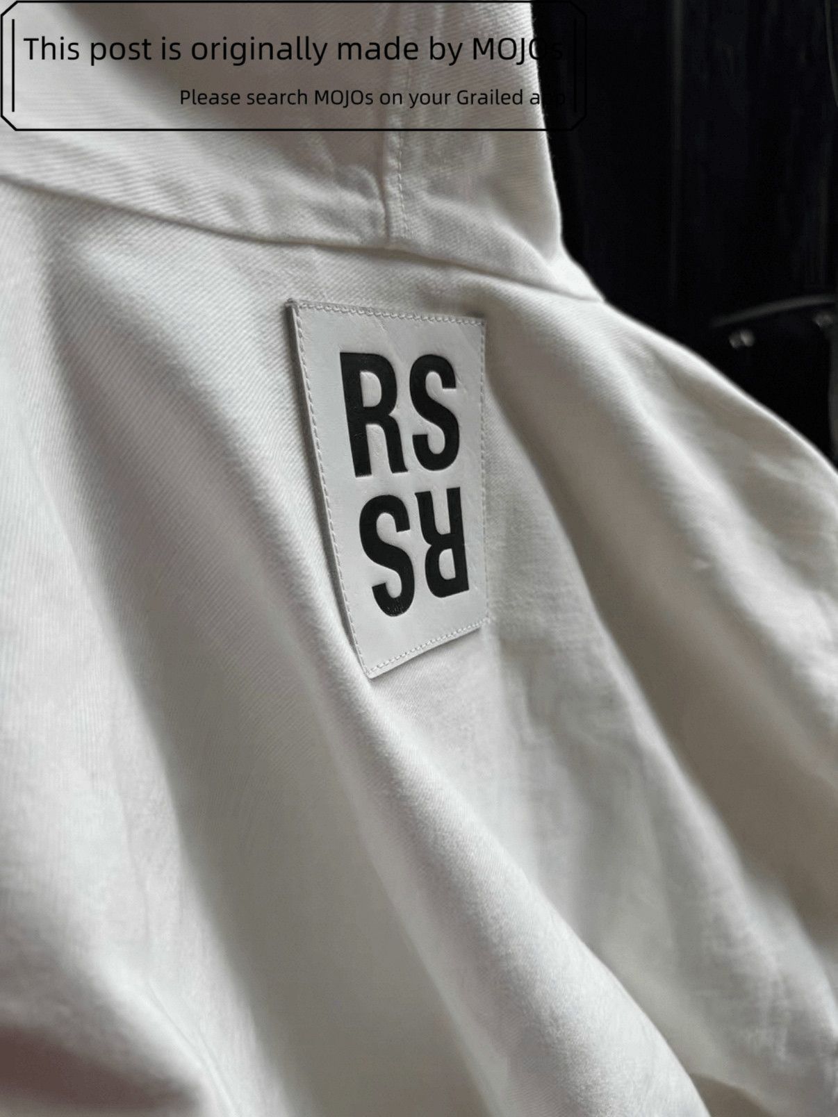 Raf Simons Sz 44 Raf Simons 11AW White Denim Hooded Jacket mojos1414 Size US S / EU 44-46 / 1 - 4 Thumbnail