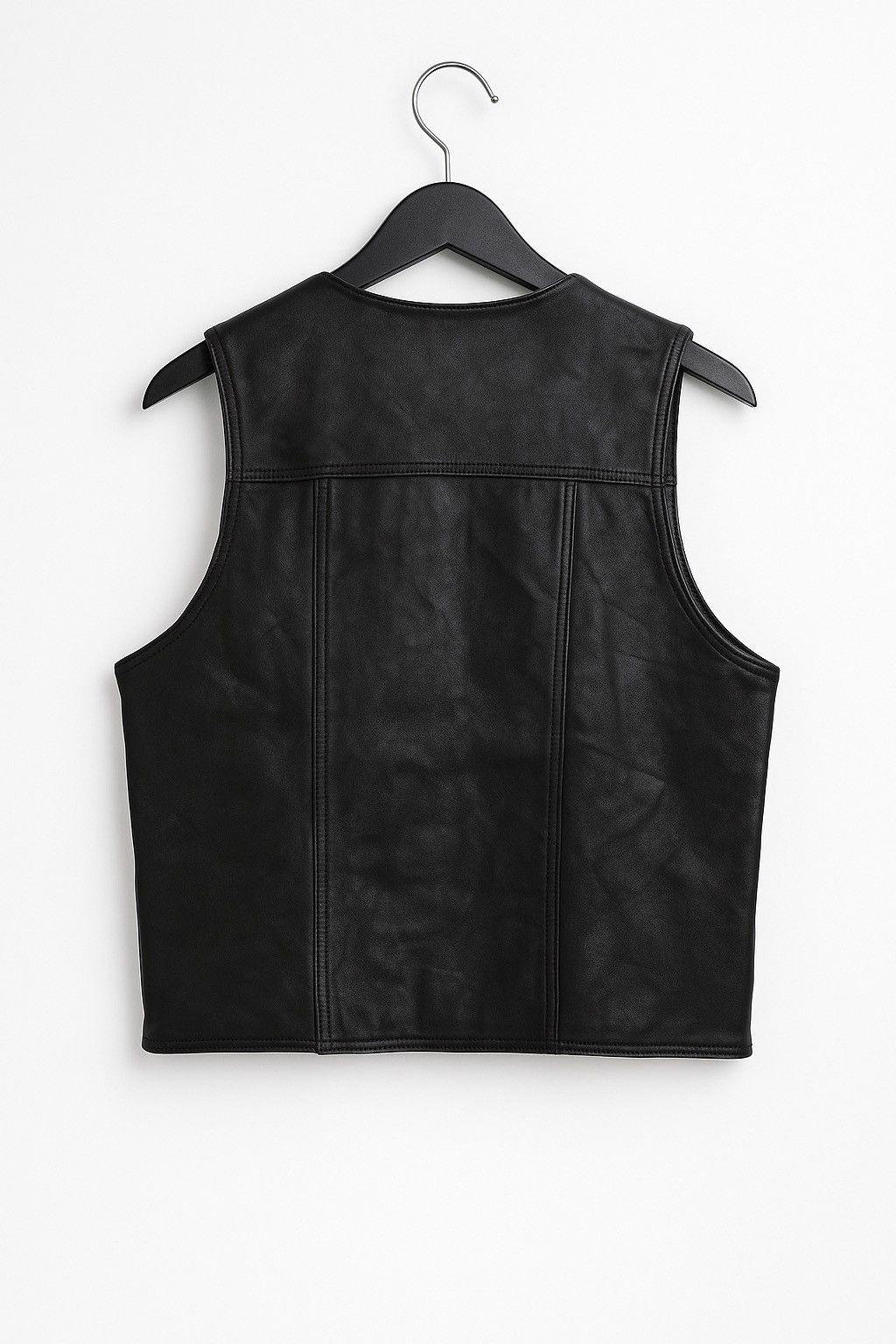 Giorgio Fiorelli Vintage Fiorelli Black Leather Western Biker Waistcoat Size US S / EU 44-46 / 1 - 2 Thumbnail